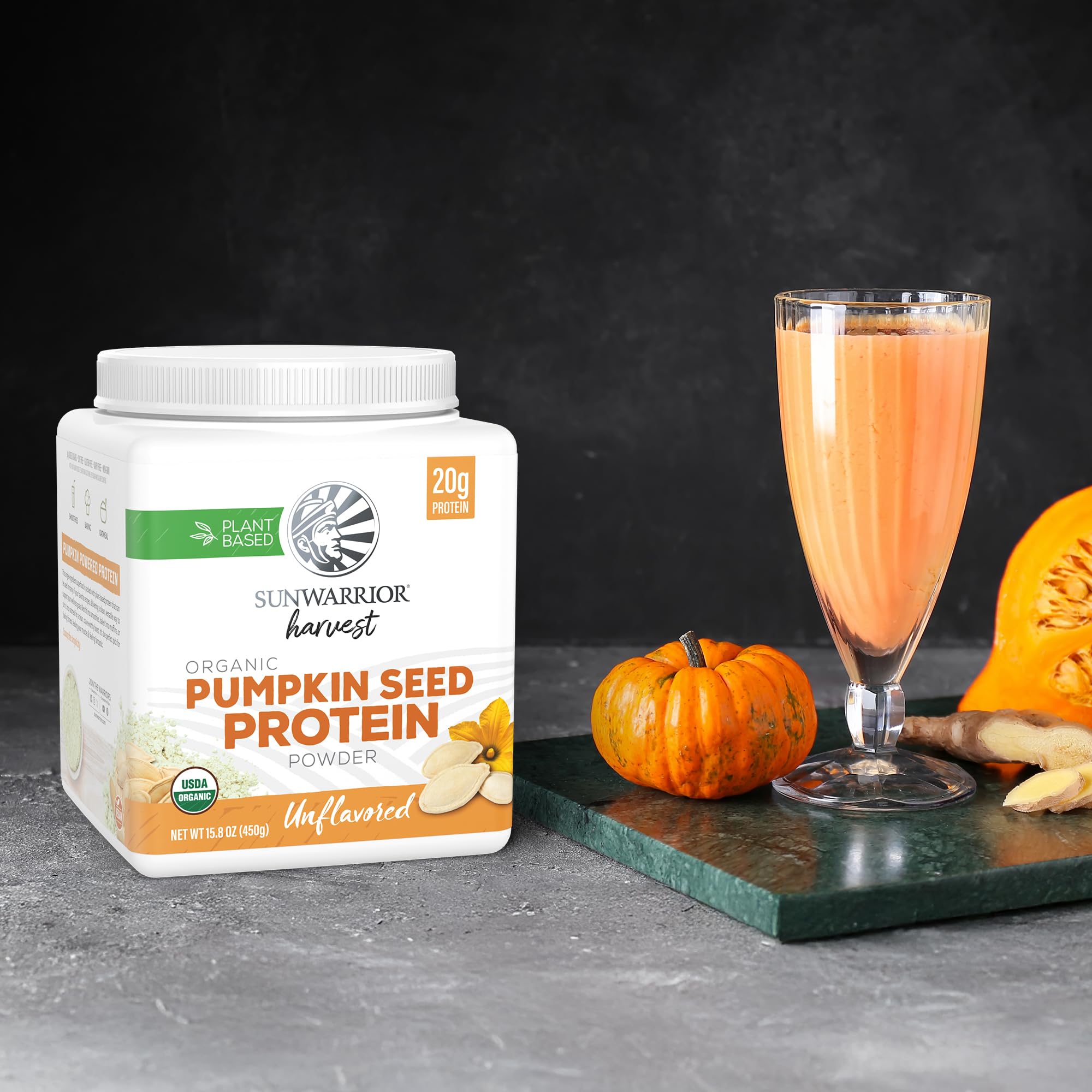 Organic Pumpkin Seed Protein Powder Cold Pressed, Simple Single-Ingredient Superfood Plant-Based, Easy to Digest All 9 Essential Amino Acids Mild Flavor for Smoothies Sunwarrior buy supplements canada