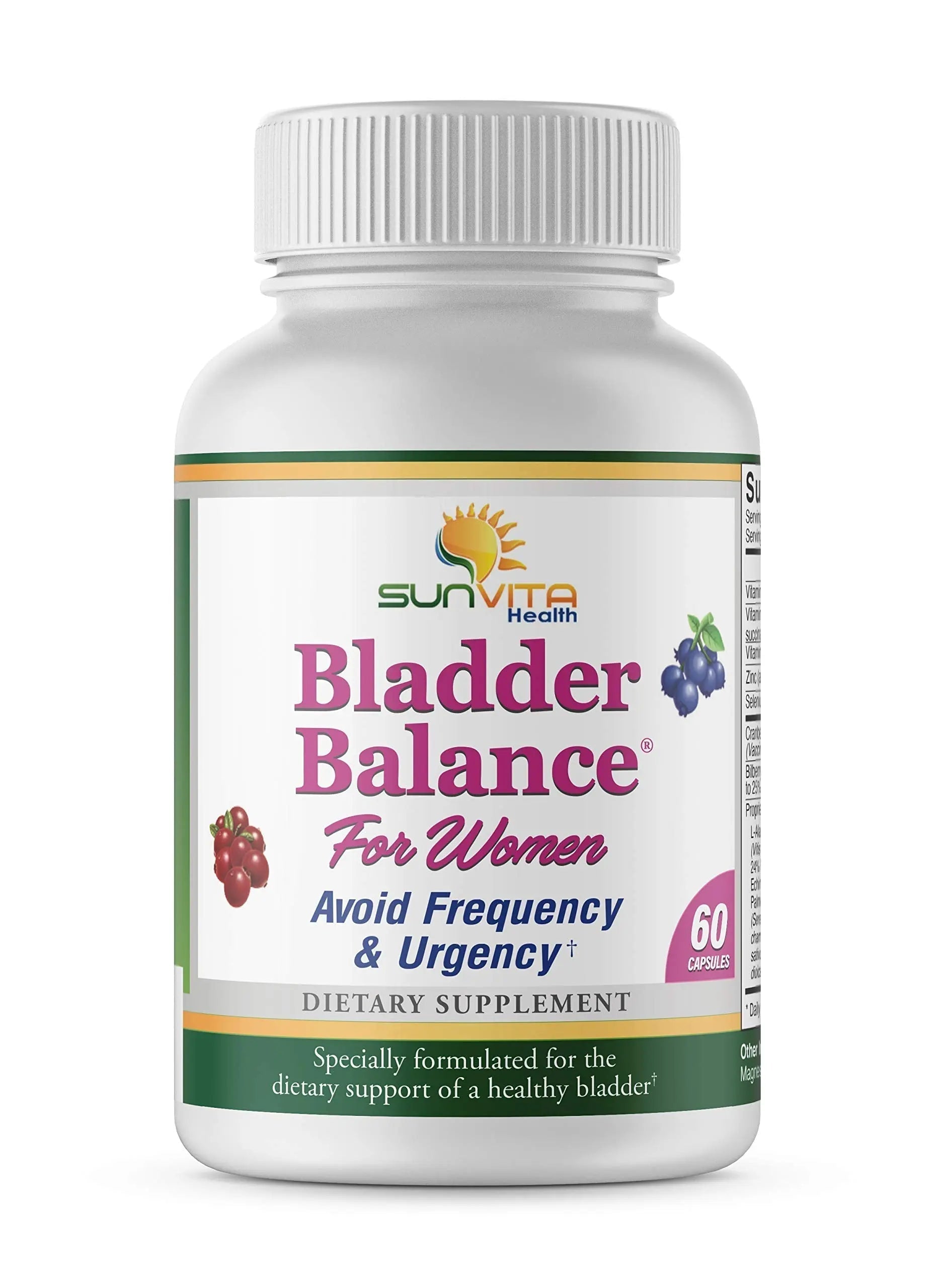 SunVita Health - Bladder Balance® - Bladder Control for Women • Bladder Issues Such as Urinary Frequency, Urgency and Urinary Tract Issues! SunVita Health buy supplements canada