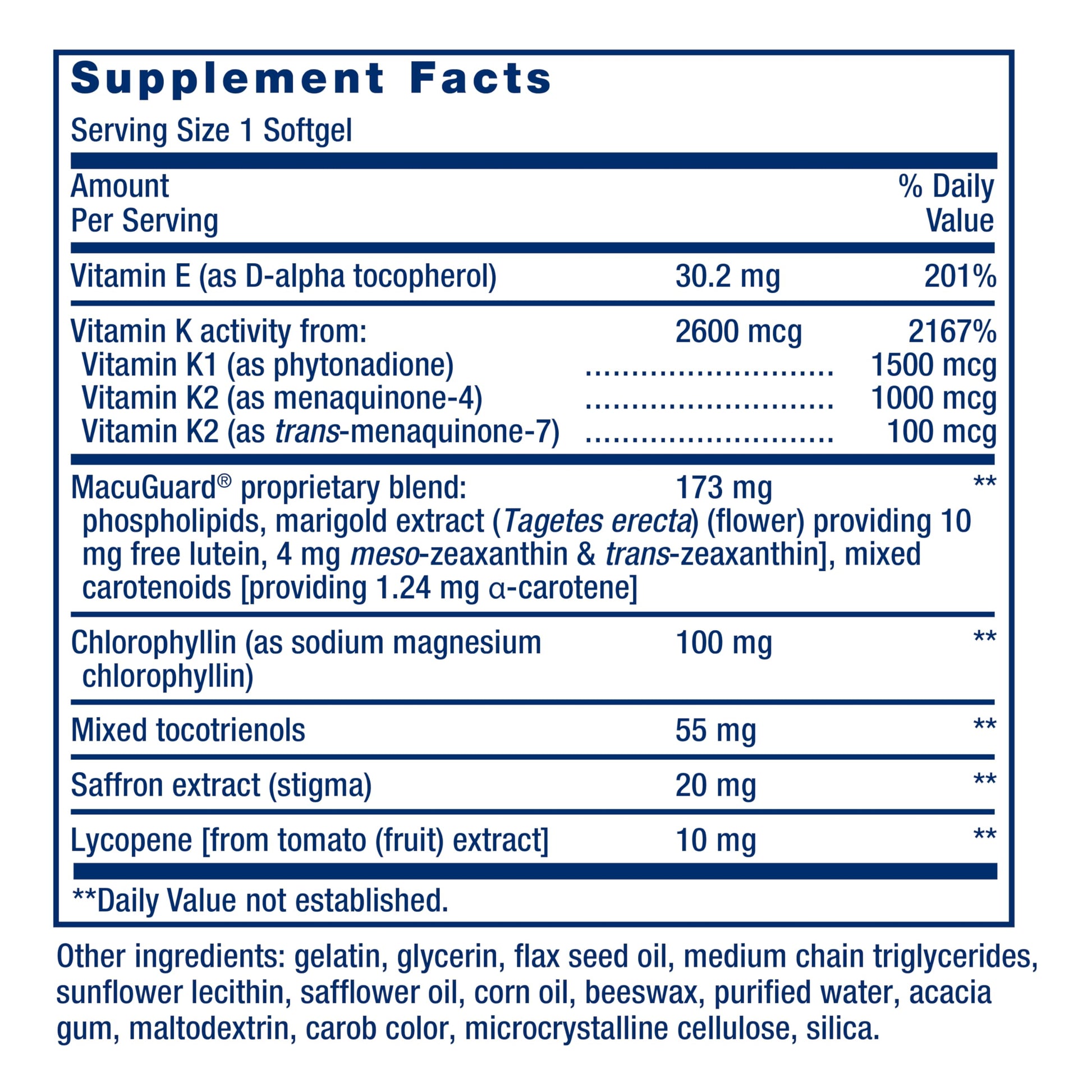 Life Extension Once-Daily Health Booster, Vitamins E, K1 & K2, phospholipids, Fat-Soluble nutrients for Eye Health, Bone Health, Heart Health, Gluten-Free, 1 Daily, Non-GMO, 30 softgels Life Extension buy supplements canada