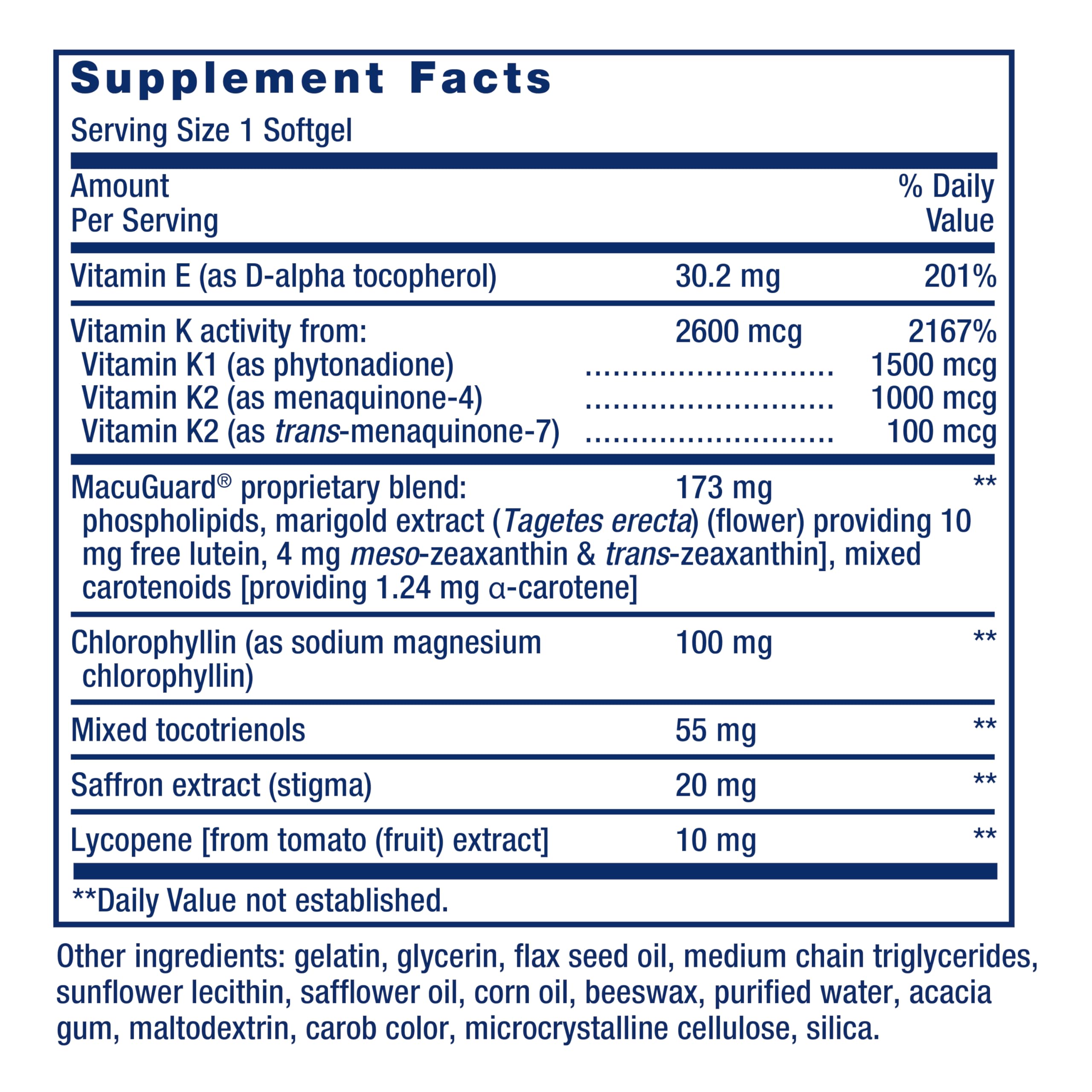 Life Extension Once-Daily Health Booster, Vitamins E, K1 & K2, phospholipids, Fat-Soluble nutrients for Eye Health, Bone Health, Heart Health, Gluten-Free, 1 Daily, Non-GMO, 30 softgels Life Extension buy supplements canada