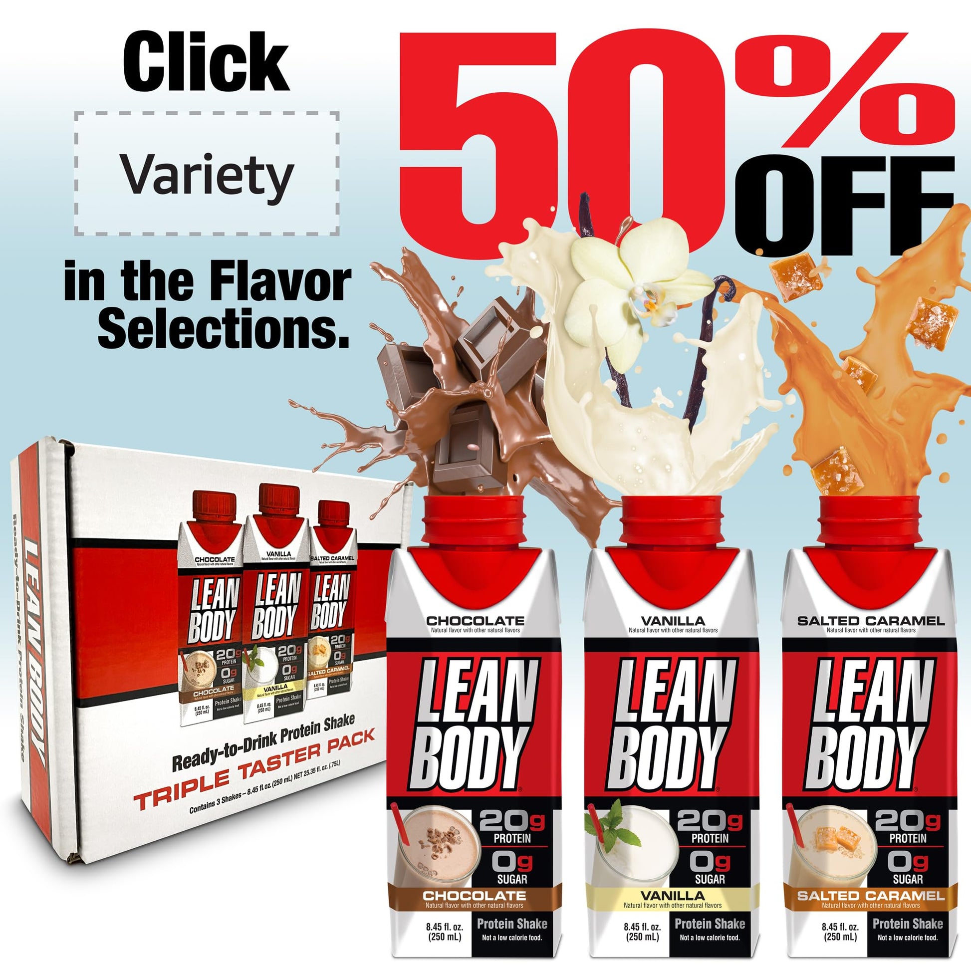 Lean Body Ready-to-Drink Banana Protein Shake, 40g Protein, Whey Blend, 0 Sugar Labrada buy supplements canada