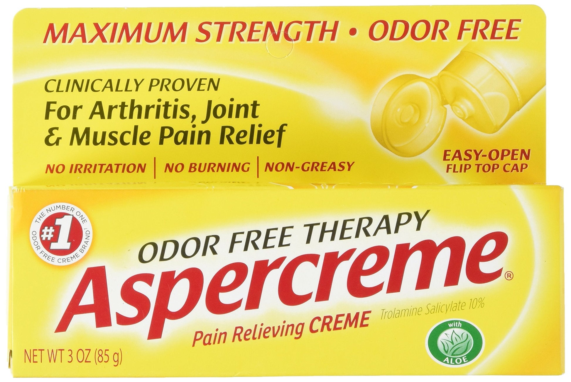 Aspercreme Maximum Strength Pain Relief Cream with Aloe 3 oz. (Pack of 4) for Arthritis Joint & Muscle Pain Aspercreme buy supplements canada