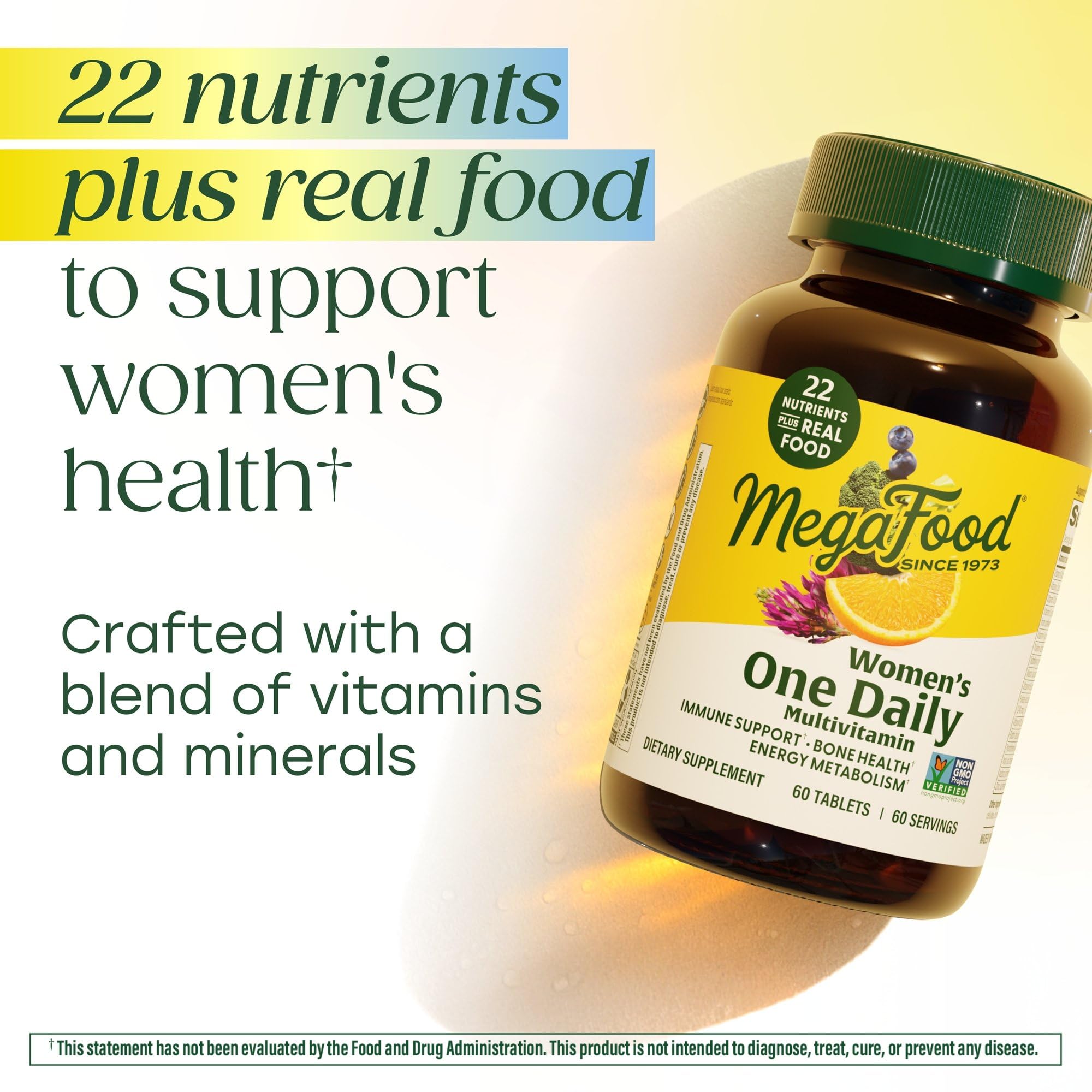 MegaFood Womens Multivitamin One Daily - Multivitamin for Women - Vitamin C, Vitamin D, Iron & B Vitamins - Bone, Energy Metabolism & Immune Support MegaFood buy supplements canada