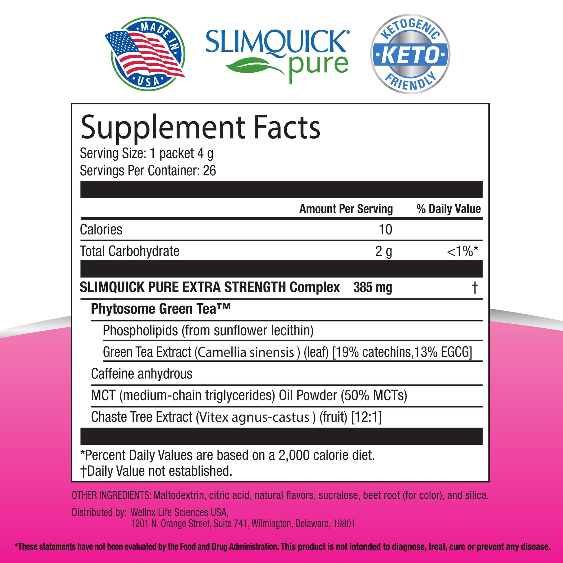 SlimQuick Pure 3X Extra Strength Drink Mix Packets, Metabolism & Weight Management for Women, Helps in Fat Breakdown, with Green Tea, Caffeine, Chaste Tree, SlimQuick buy supplements canada