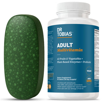 Dr. Tobias Adult Multivitamin for Women & Men, Immune Supporting Vitamins from 42 Fruits, Vegetables, Plus Probiotics, Vegan Multivitamins Dr. Tobias buy supplements canada