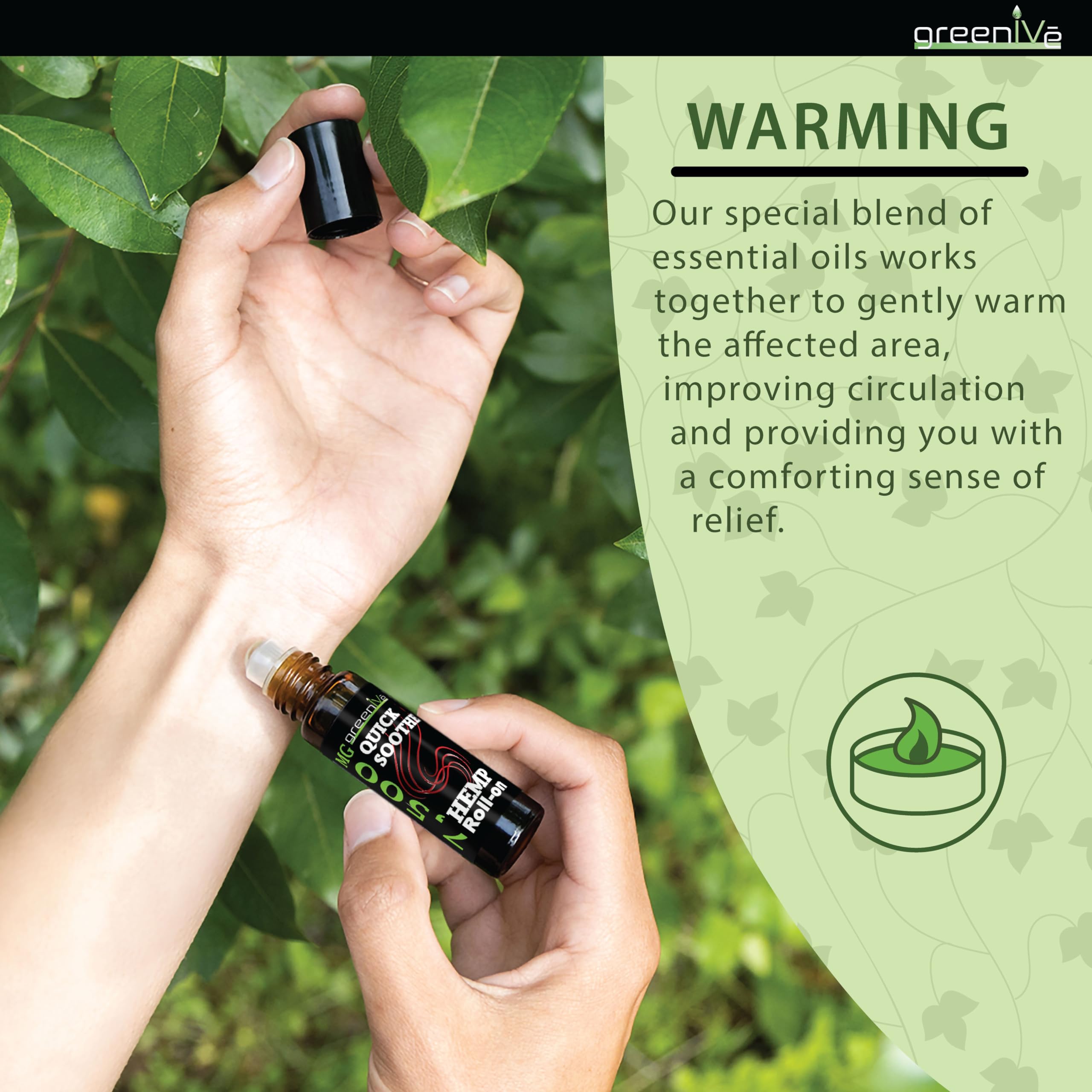7,500mg Hemp Roll-On Quick Soothe Therapeutic Essential Oil Blend Exclusively on Amazon (1) GreenIVe buy supplements canada