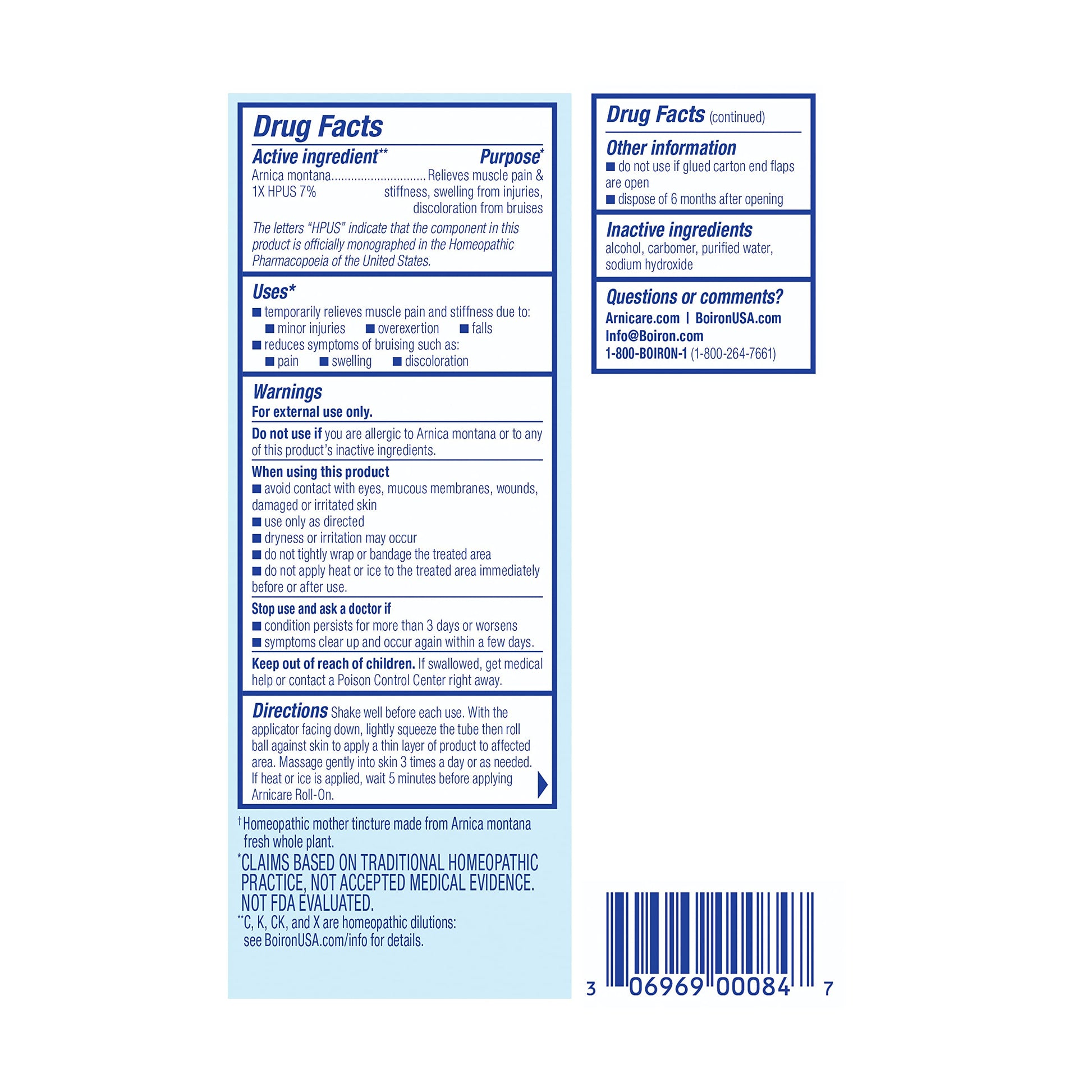 Boiron Arnicare Roll-on gel, for bruising, pain, stiffness, aches, Homeopathic Medicine for Pain Relief, 1.5 Ounce (Pack of 1) Boiron buy supplements canada