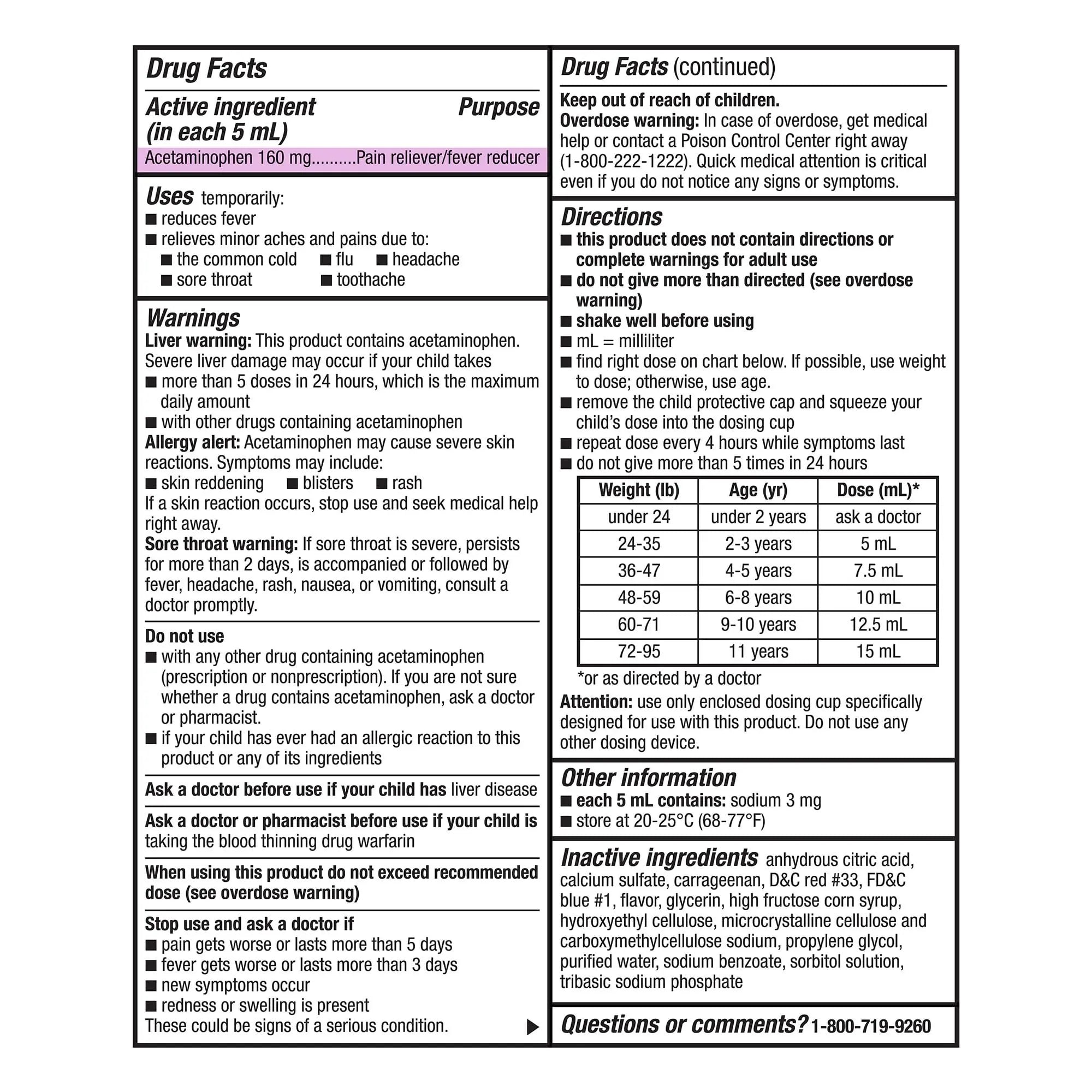GoodSense Children's Pain and Fever, Acetaminophen 160 mg per 5 mL Oral Suspension, Grape Flavor, 8 FL OZ GoodSense buy supplements canada