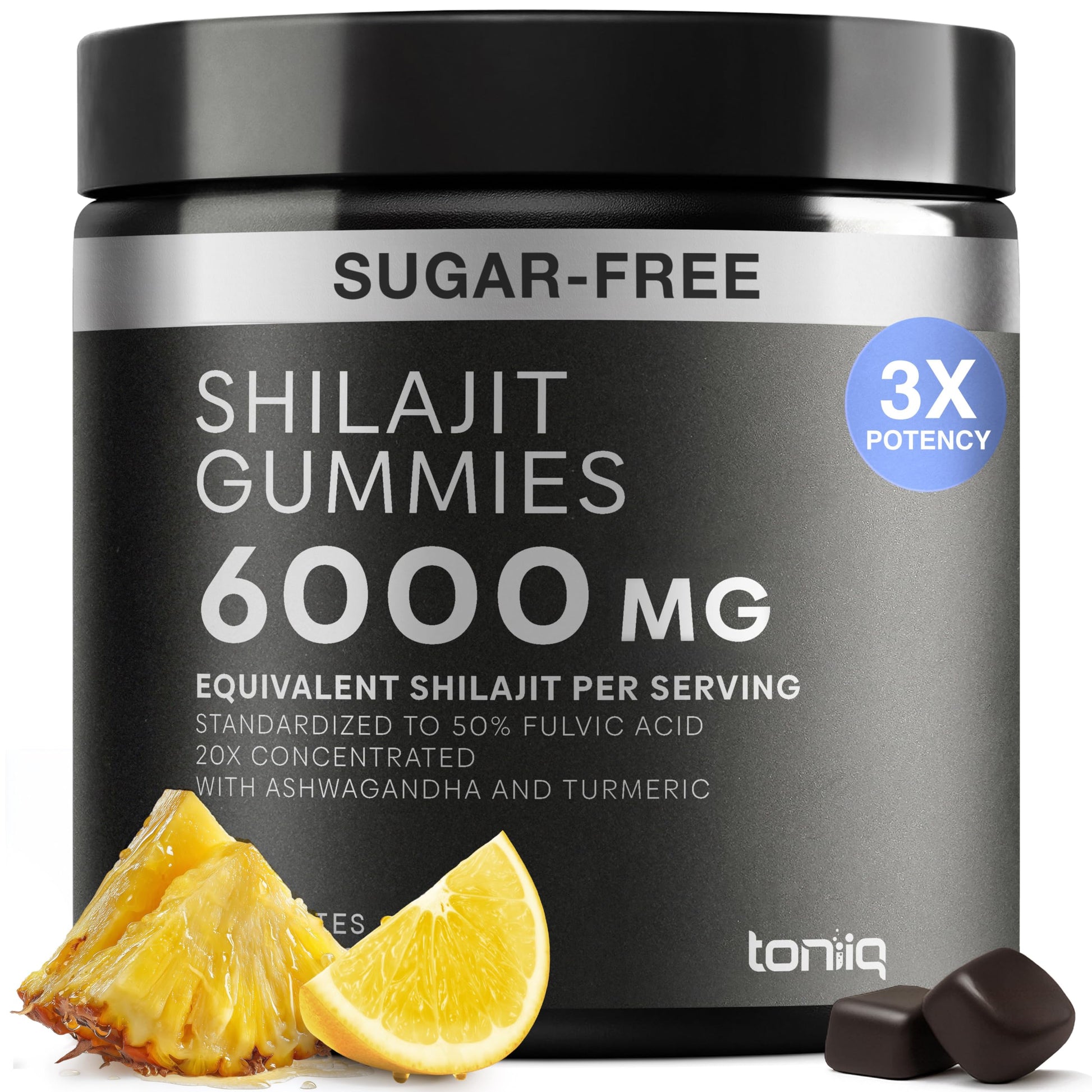 Shilajit Gummies 6000mg Equivalent (3X Stronger) – Himalayan Sourced + Ashwagandha + Turmeric – Lab Tested Toniiq buy supplements canada