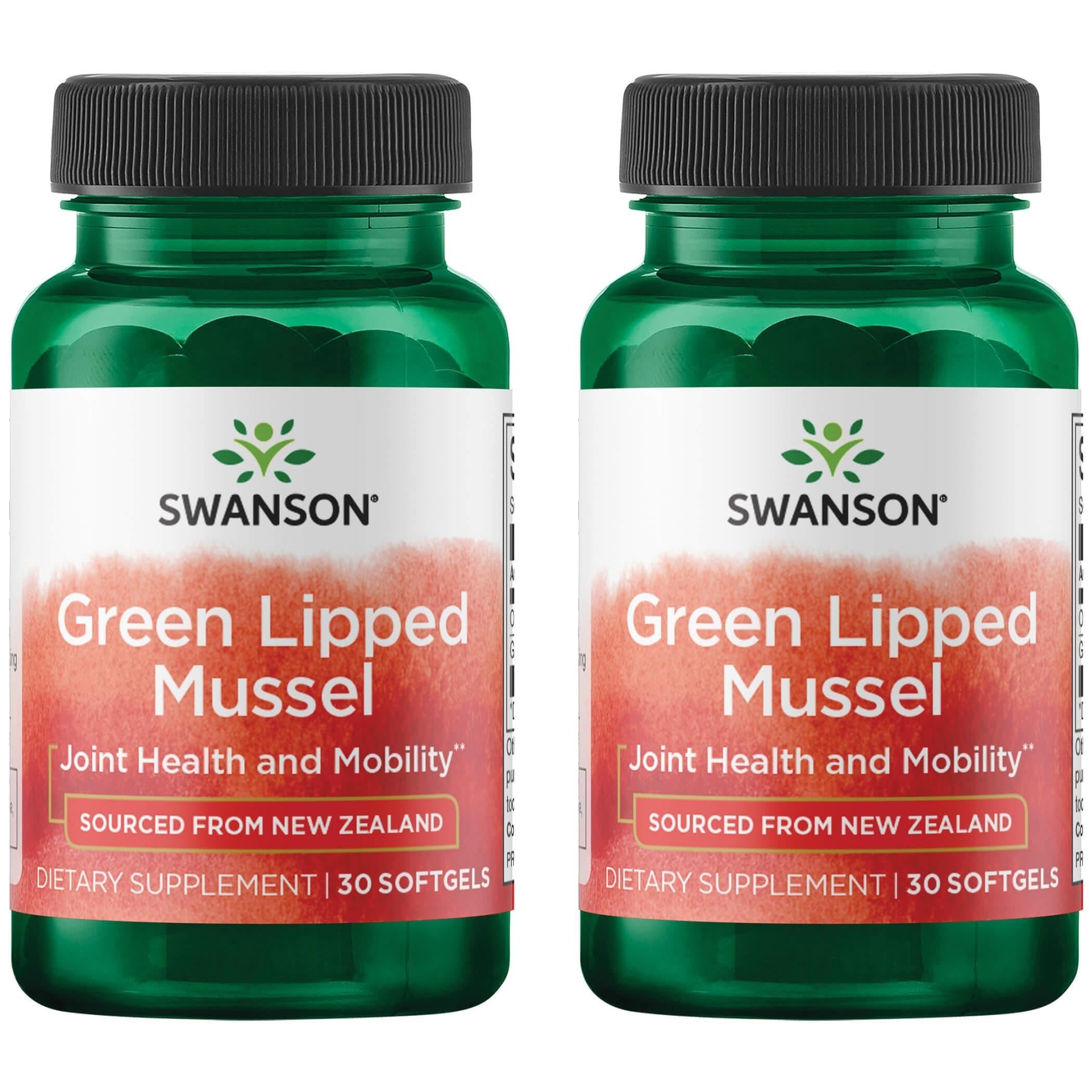 Swanson New Zealand Green Lipped Mussel Oil 30 Sgels (2 Pack) Swanson buy supplements canada