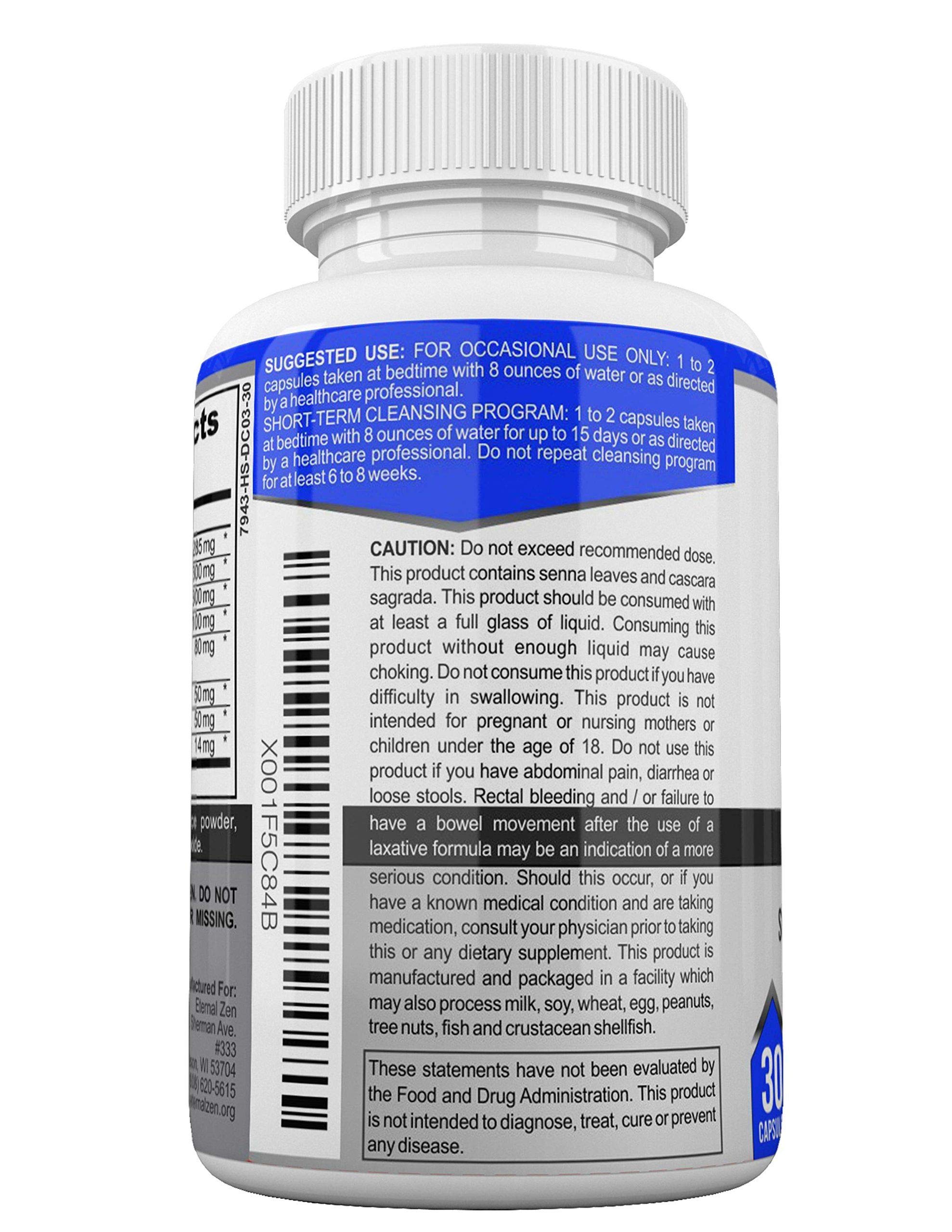 Eternal Zen 15 Day Colon Cleanser Detox with Extra Strength Herbs, Senna is a Fast Acting Eternal Zen buy supplements canada