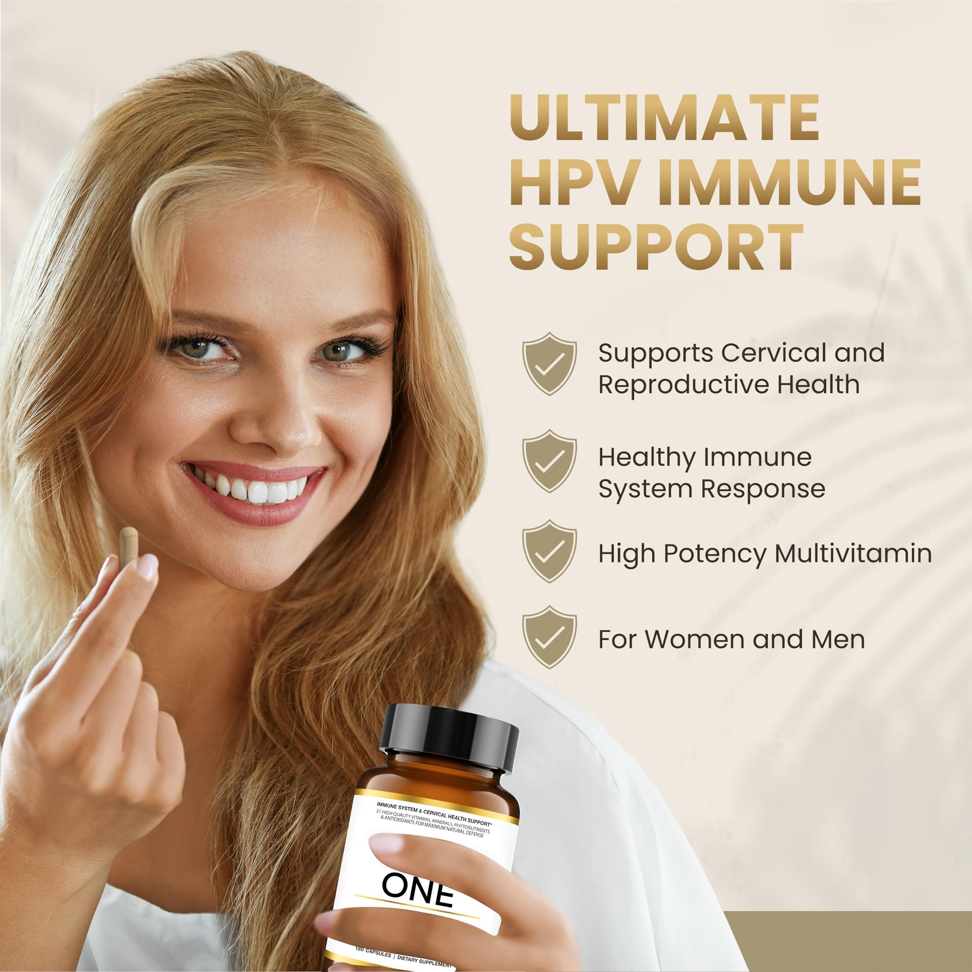 HPD Rx ONE Immunity Boost Multivitamin | HPV Supplements for Women and Men, 2 Pack HPD Rx buy supplements canada