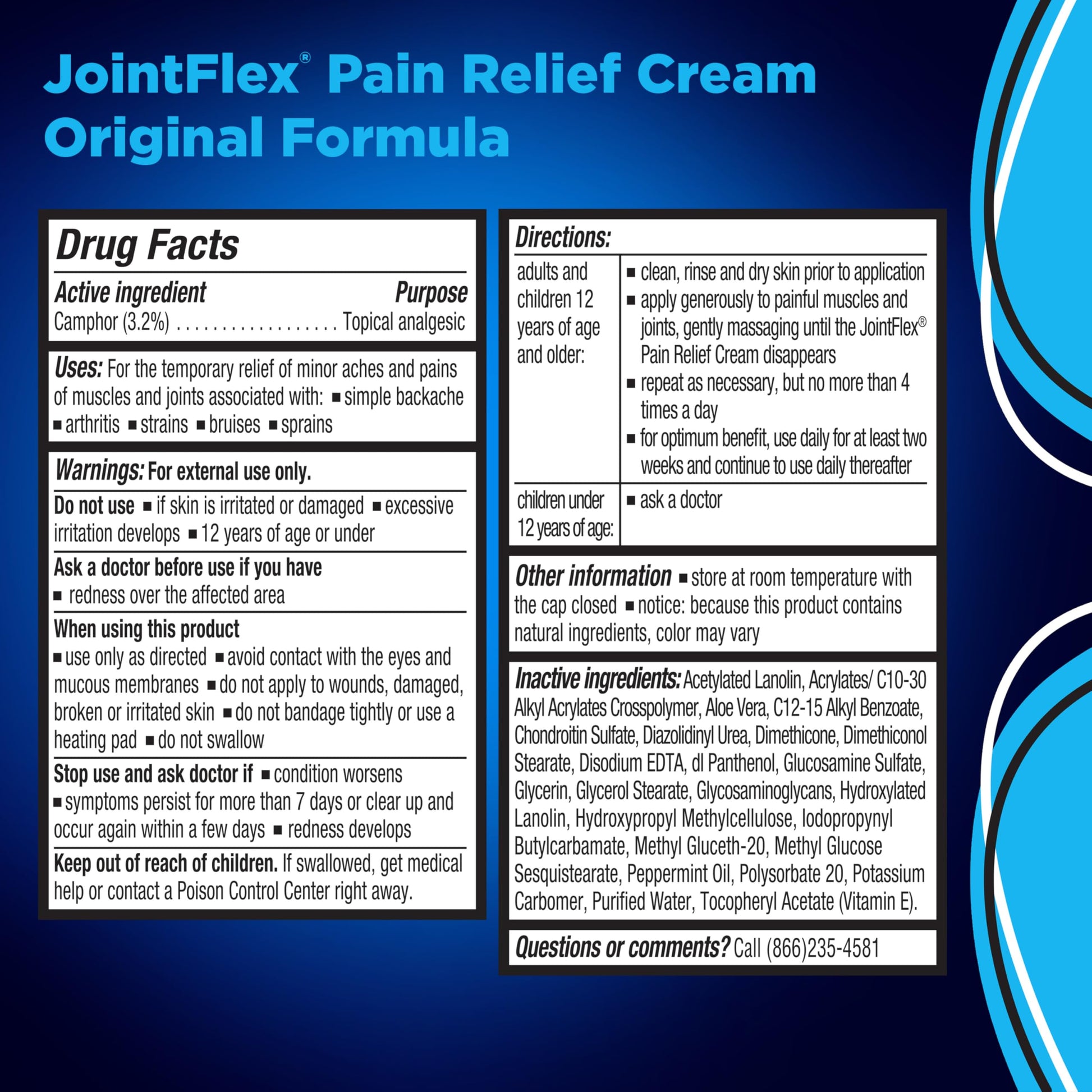 JointFlex Pain Relief Cream, Arthritis Pain Relief, Joint Pain Relief, 4 Ounce Tube JointFlex buy supplements canada