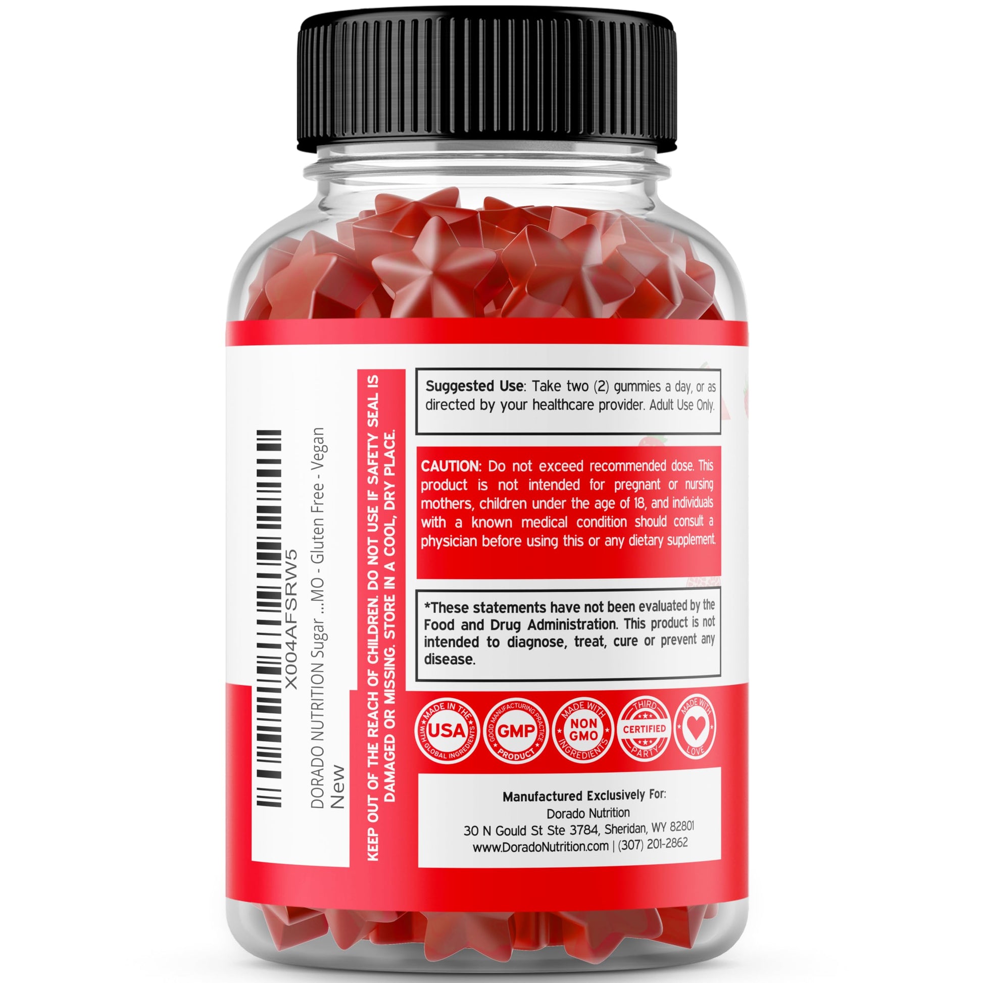 Fruit and Veggies Supplement (120 Gummies) - Premium Sugar-Free Superfood Super Green & Fruit Gummies for Adults - Immunity Support for Men & Women - Non GMO, Vegan Safe & Made in USA DORADO NUTRITION buy supplements canada