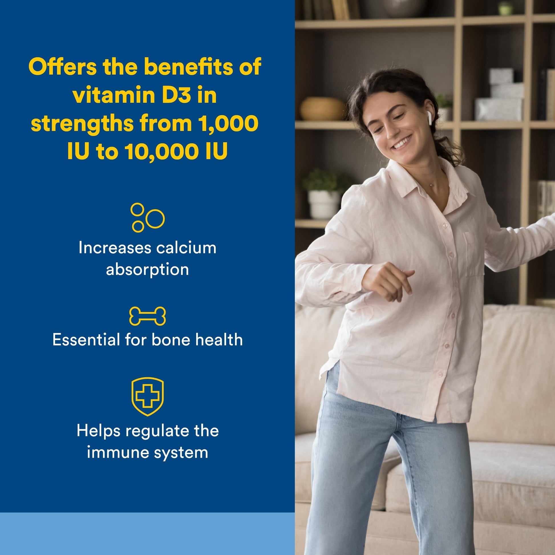 Natural Factors, Vitamin D3 5000 IU (125 mcg), Supports Strong Bones, Muscles and Immune Function, 360 Softgels Natural Factors buy supplements canada