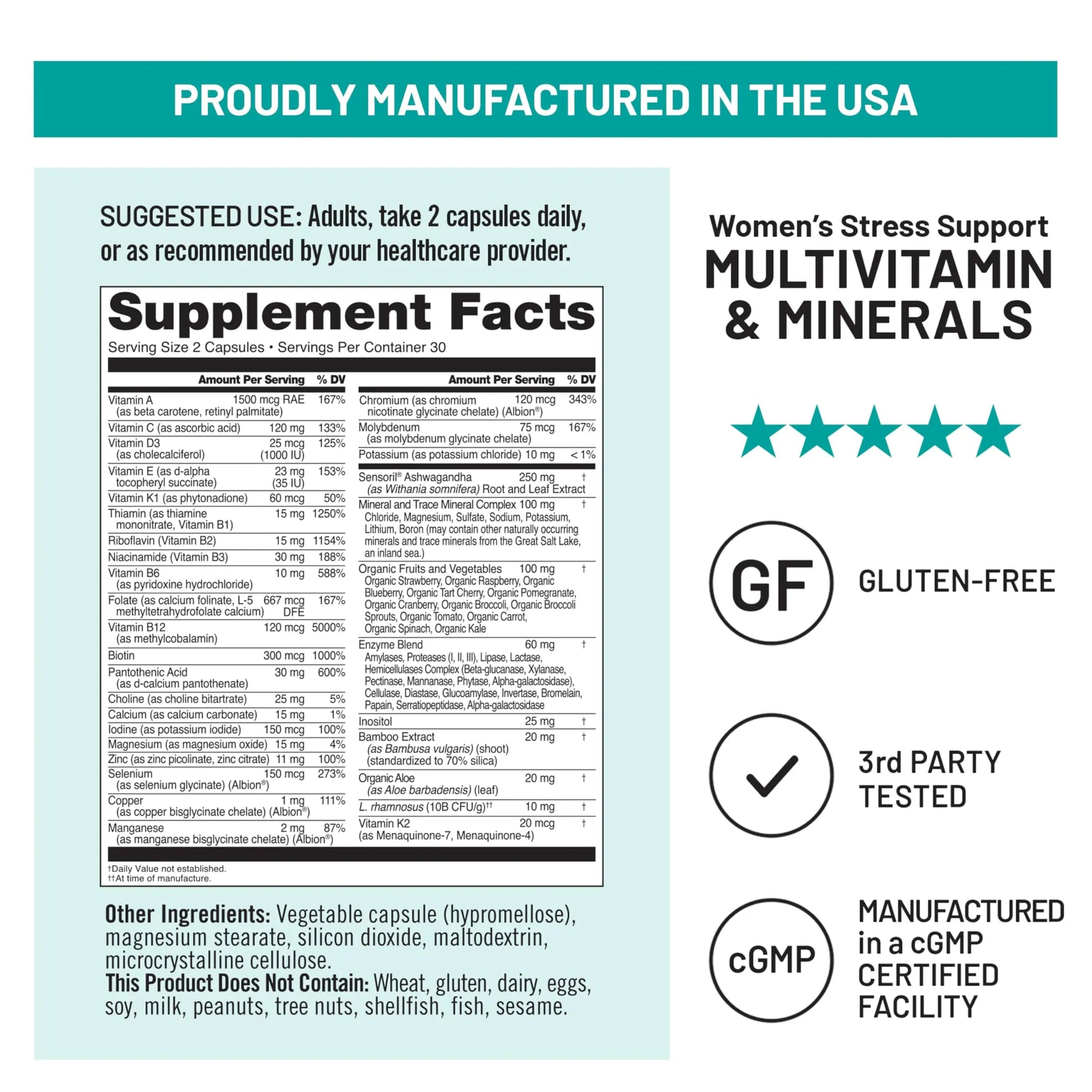 NatureWise [1 Multivitamin for Women Stress Support & Natural Minerals - 60 Capsules[30-Day Supply] + [1] Vitamin D3 5000iu + Organic Olive Oil - 30 Mini Softgels[30-Day Supply] NatureWise buy supplements canada