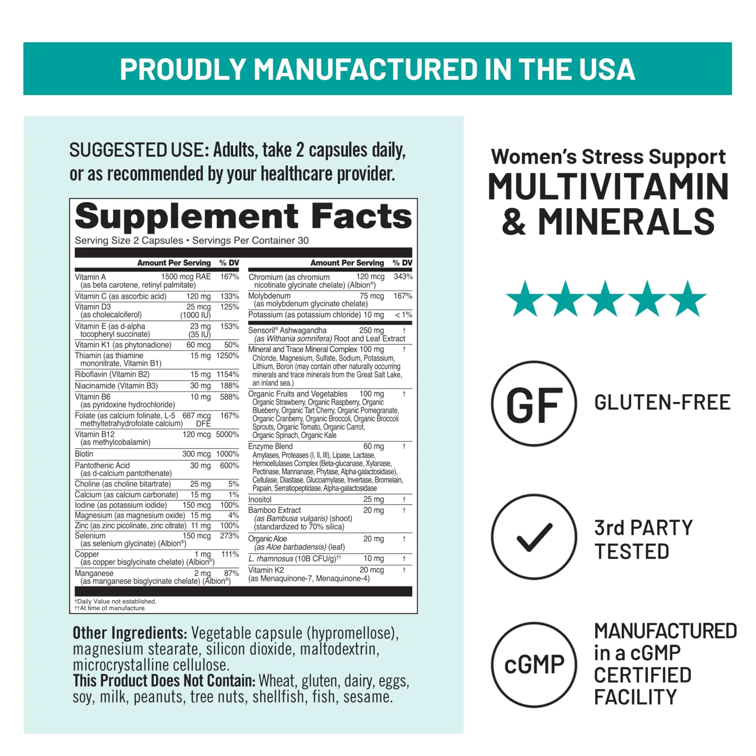 NatureWise [1 Multivitamin for Women Stress Support & Natural Minerals - 60 Capsules[30-Day Supply] + [1] Vitamin D3 5000iu + Organic Olive Oil - 30 Mini Softgels[30-Day Supply] NatureWise buy supplements canada