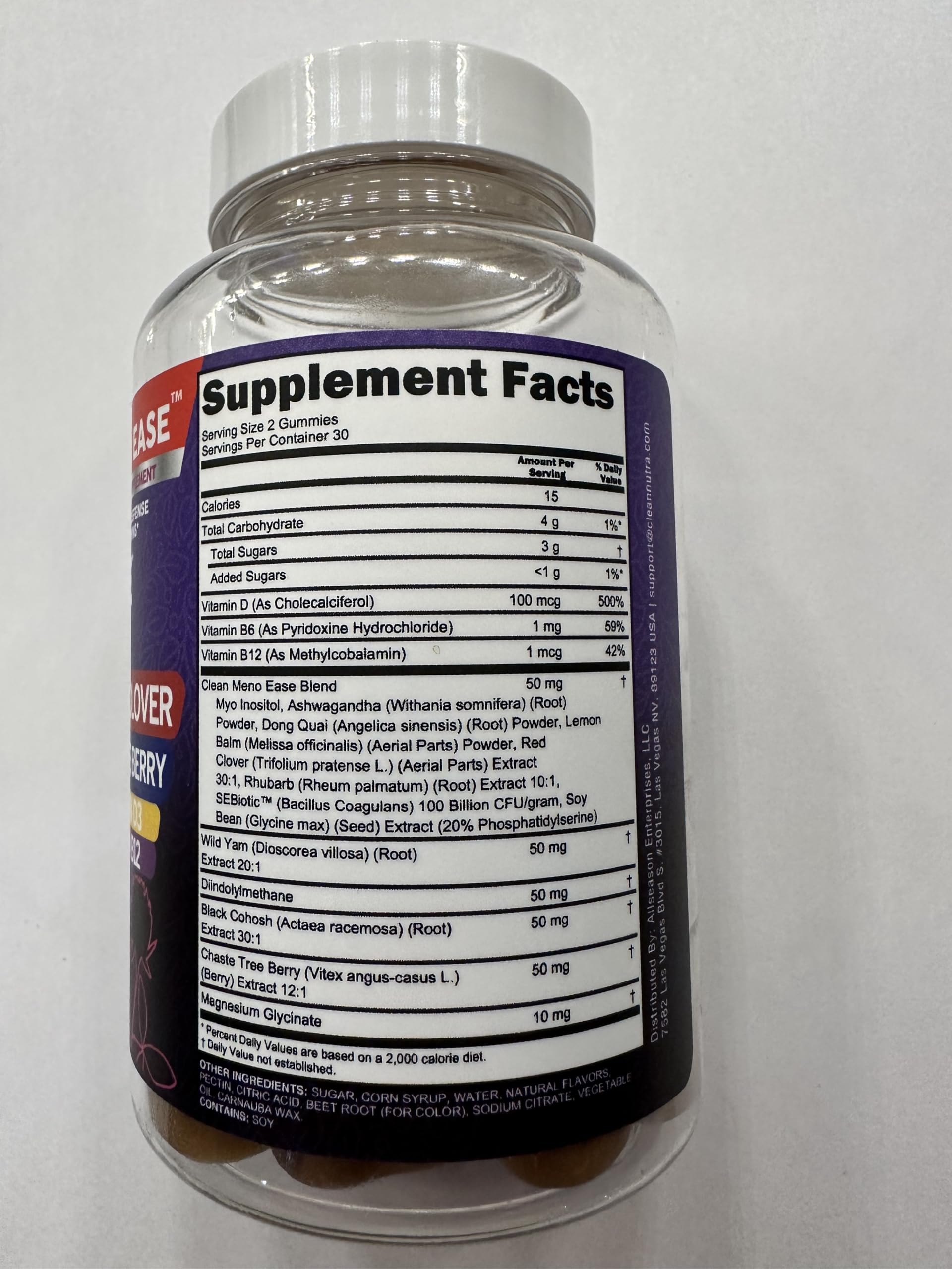 Menopause Supplement for Women Gummies with Black Cohosh, Wild Yam, DIM, Magnesium, Red Clover Chasteberry for Hormone Balance Relief Night Sweats Mood Plus Bergamot, Vitamin D3, Vitamin B6 B12 Clean Nutraceuticals buy supplements canada