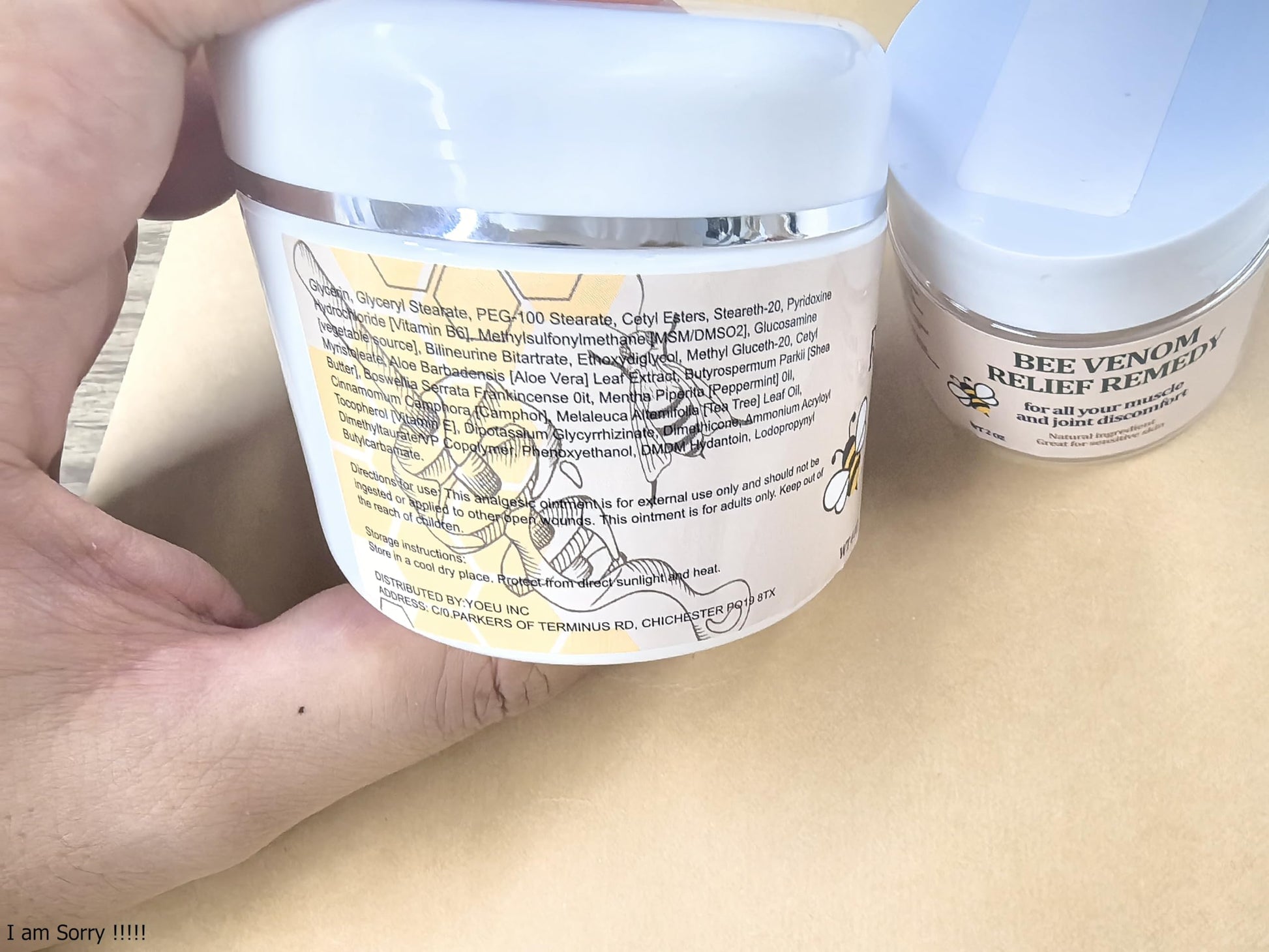 KOKOMAANE Bee Venom Muscle Cream, Maximum Strength Joint & Bone Soothing Ointment, for Shoulder, Back, Neck, Hands, Knuckle, Elbow, Feet, Leg, Knees, Ankle, Arthritis, Meniscus, for Adults, Elder KOKOMAANE buy supplements canada