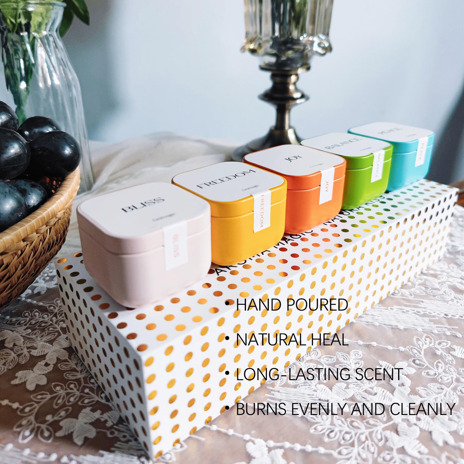 Aromagic 5 Pack Scented Candles Gift Set,Jar Candles Valentine's Day Gifts for Women aromagic buy supplements canada