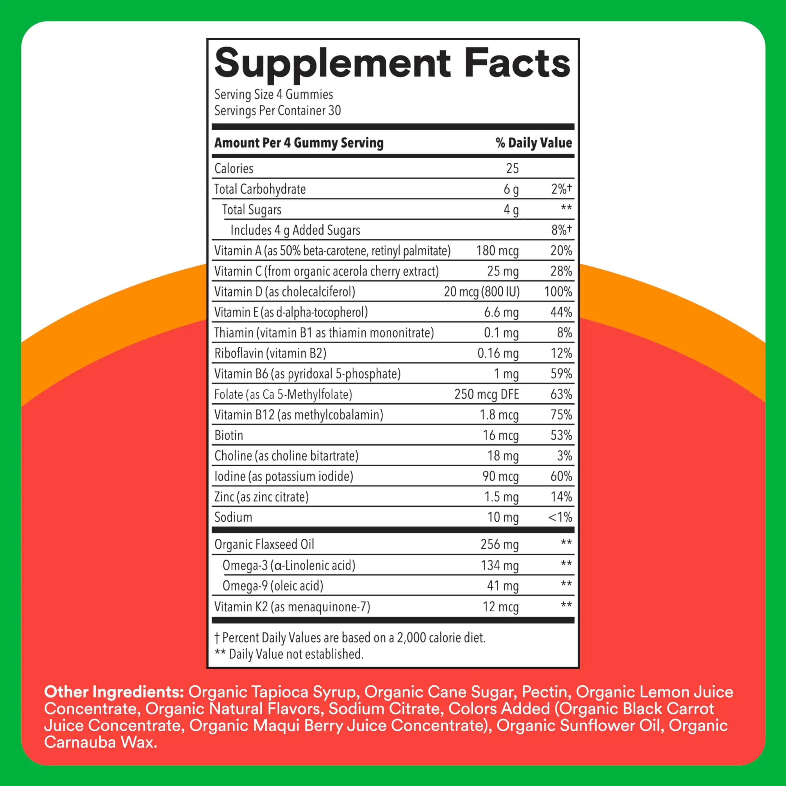 SmartyPants Organic Kids Multivitamin Gummies: Omega 3 (ALA), Vitamin D3, C, Vitamin B12, B6, A, K & Zinc for Immune Support, Biotin SmartyPants buy supplements canada