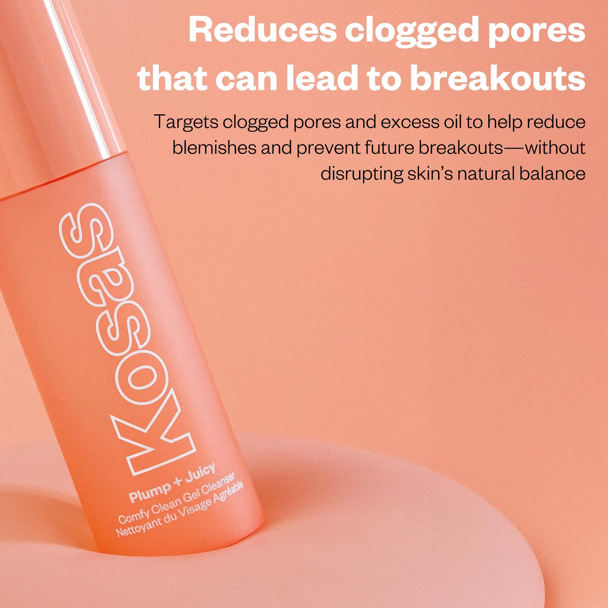 Kosas Plump + Juicy Comfy Clean Gel Cleanser –Hydrating Face Wash for All Skin Types, Deep Clean & Moisturize, Soap & Sulfate Free, with Hyaluronic Acid, Panthenol & Beta Glucan Kosas buy supplements canada