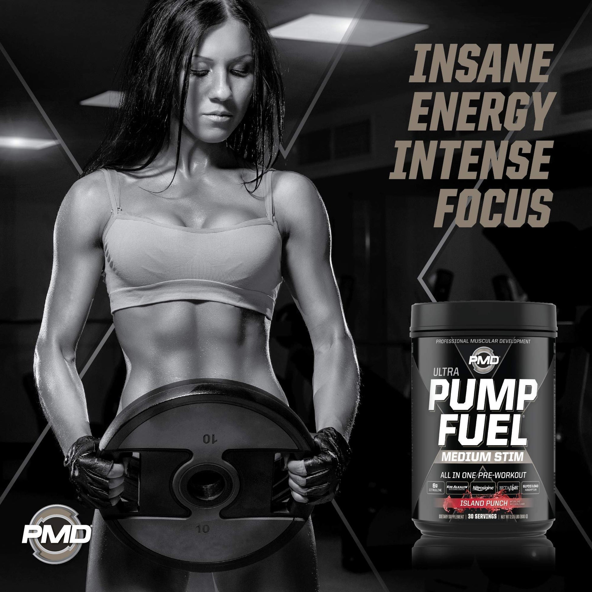 PMD Sports Ultra Pump Fuel - Pre Workout - Island Punch (30 Servings) Sports Omega PMD buy supplements canada