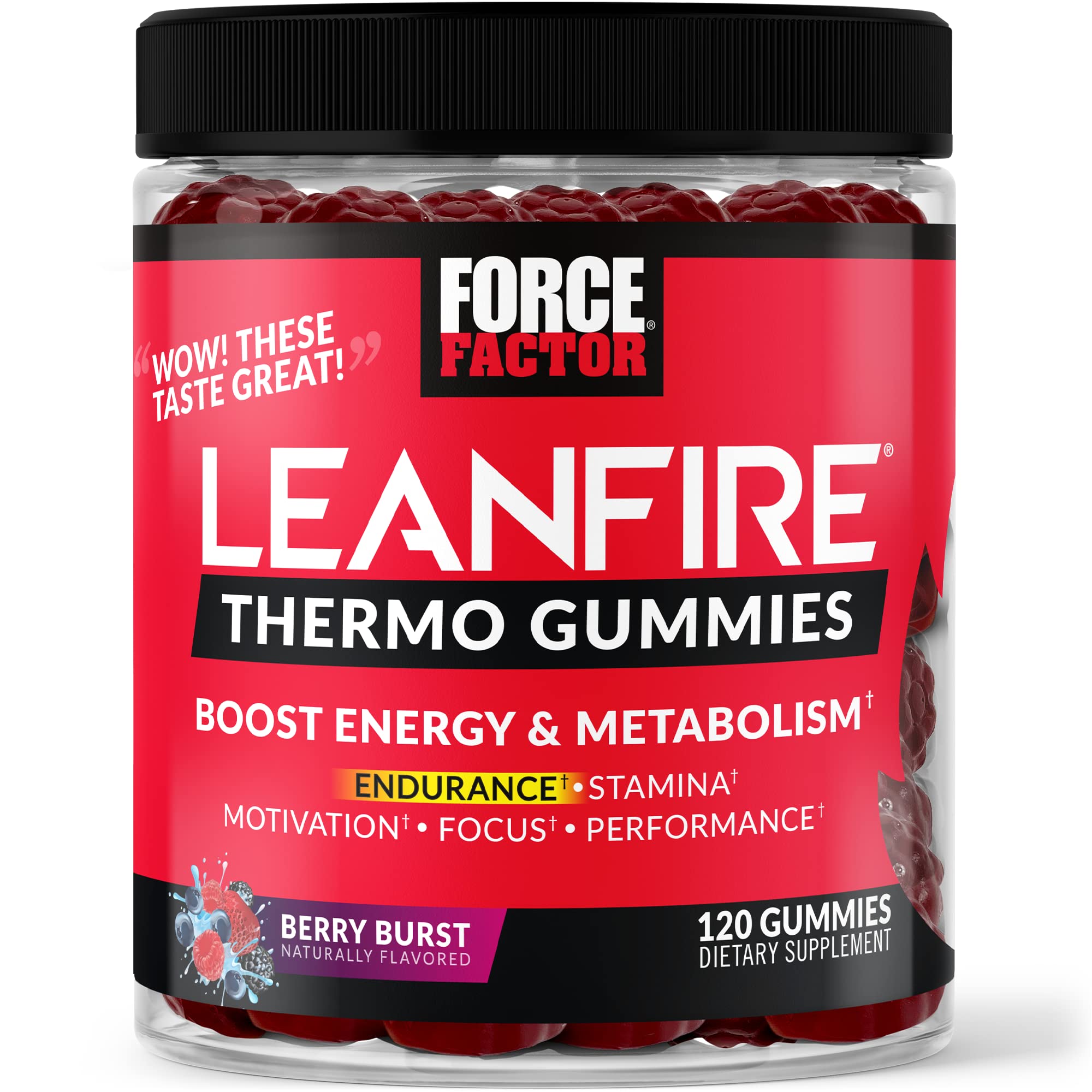 Force Factor LeanFire Thermo Gummies with B12 Vitamins, Caffeine, & Green Coffee Bean Force Factor buy supplements canada