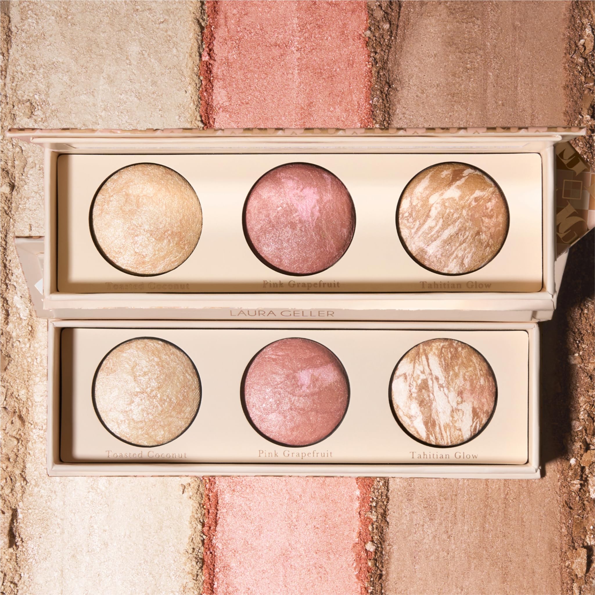 LAURA GELLER NEW YORK Geller's Greatest Lift-n-Glow Baked Trio Palette - Highlighter, Blush, Bronzer - All Skin Tones LAURA GELLER NEW YORK buy supplements canada