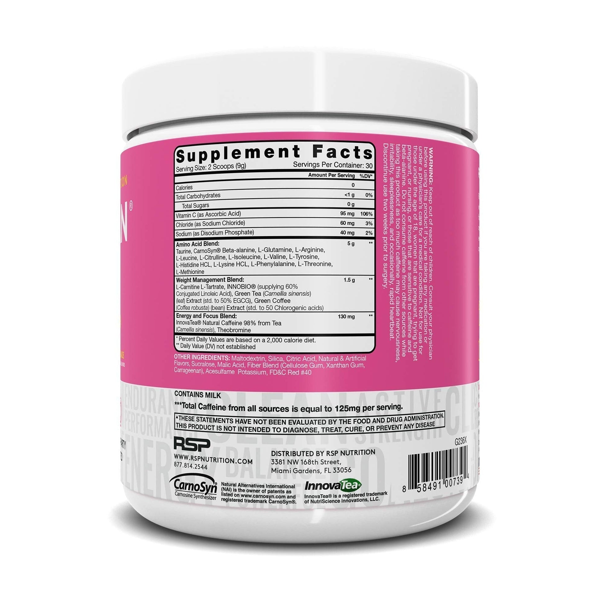 RSP NUTRITION AminoLean Pre Workout Energy (Pink Lemonade 30 Servings) RSP NUTRITION buy supplements canada