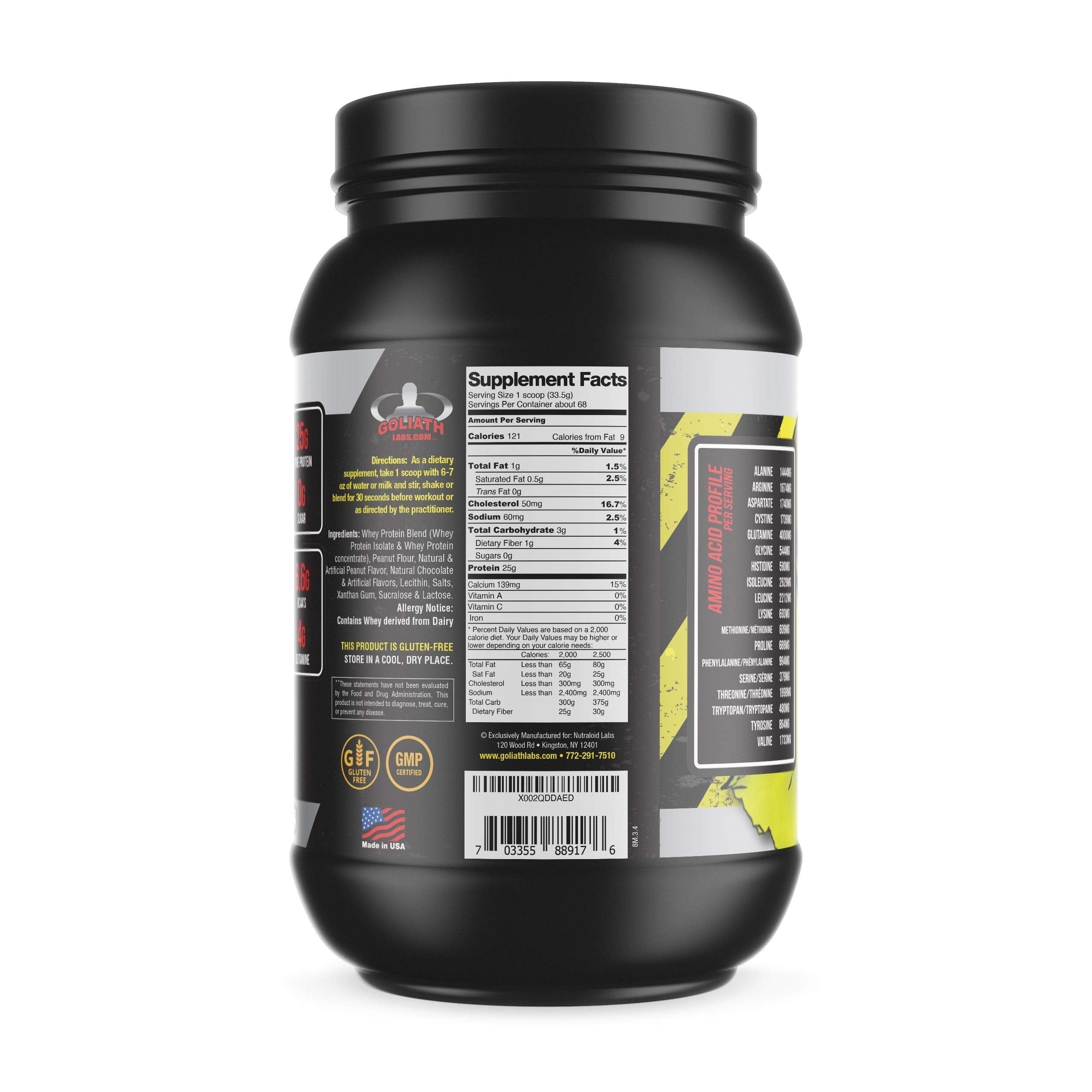 COLOSSAL LABS Whey Protein Powder [15 lbs/Pack of 1]– Peanut Butter-Chocolate Protein COLOSSAL LABS buy supplements canada