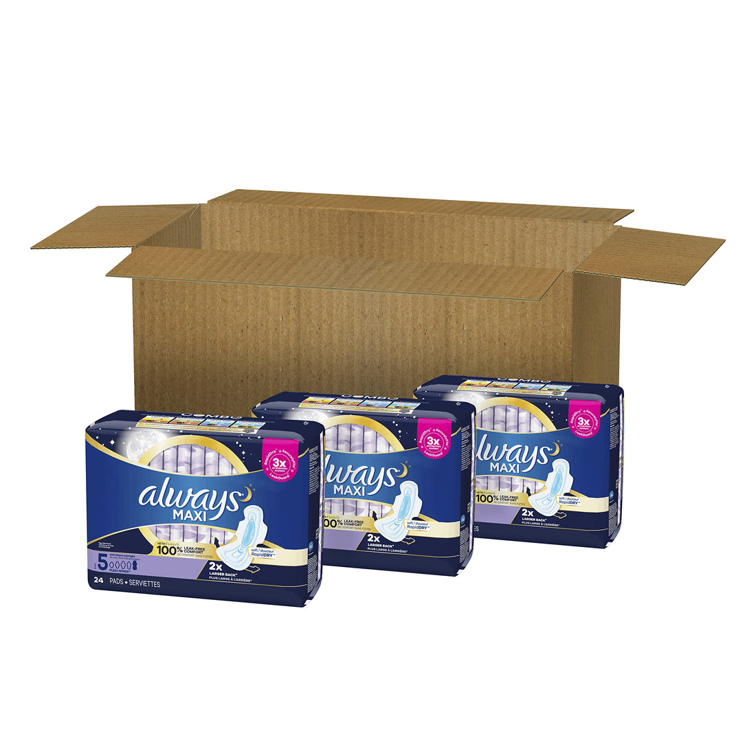 Always Maxi Overnight Pads with Wings, Size 5, Extra Heavy Overnight Always buy supplements canada