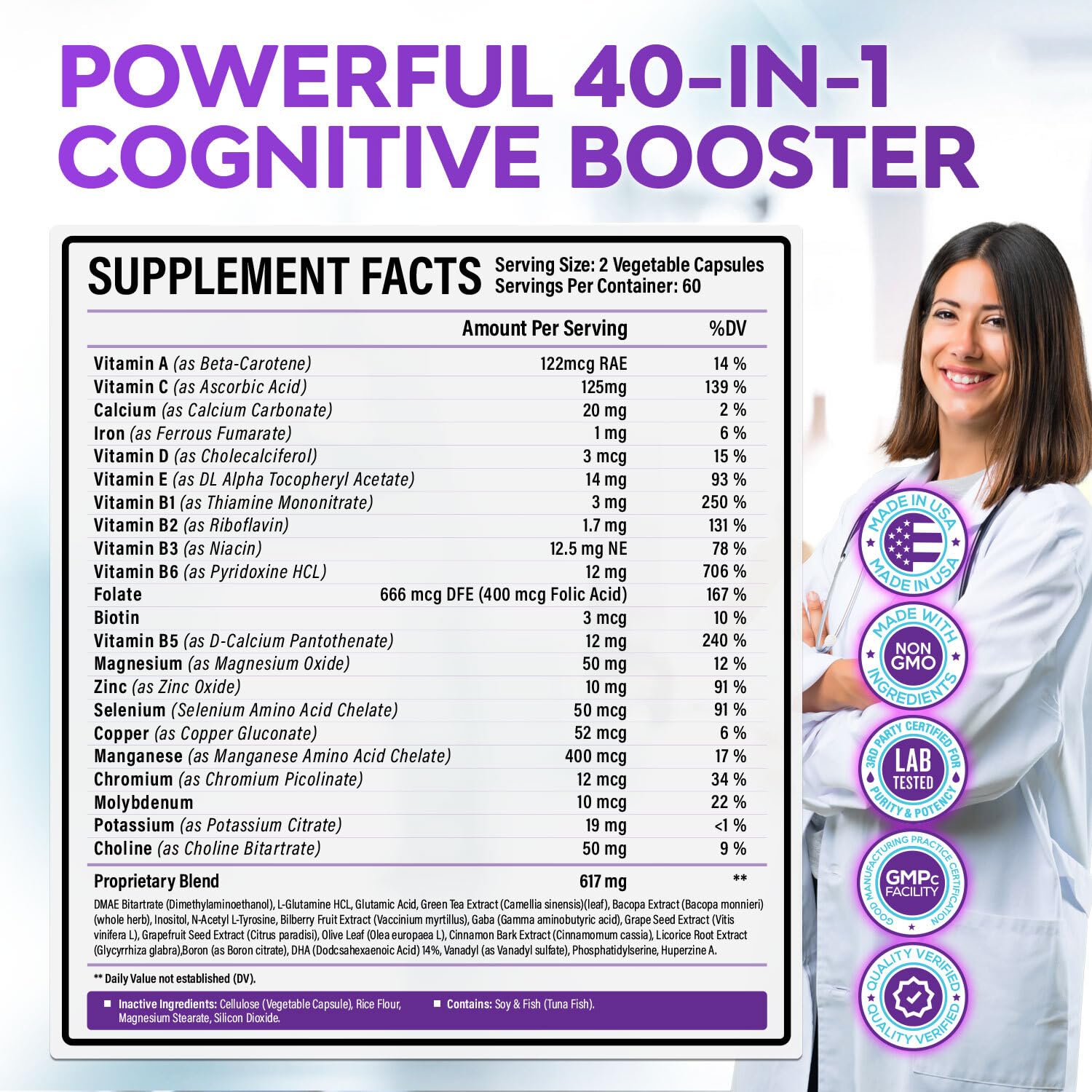 40-in-1 Brain Booster Supplements for Memory, Focus, Clarity, Energy, Performance Rainbow Nutrients, LLC buy supplements canada
