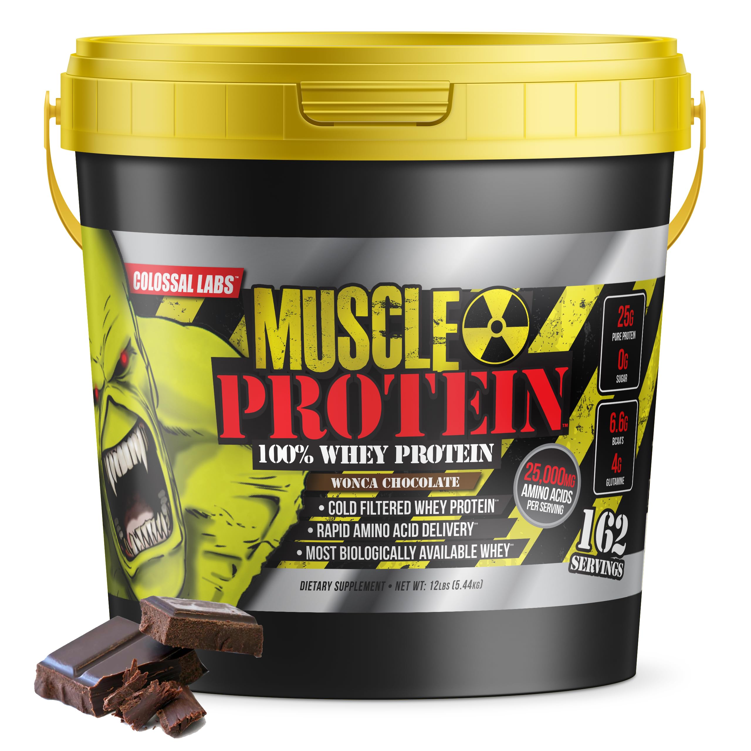COLOSSAL LABS Muscle Protein Whey Powder [12 lbs/Pack of 1]–Chocolate Protein COLOSSAL LABS buy supplements canada