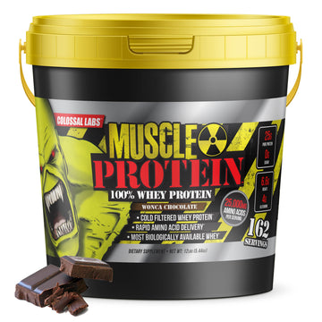 COLOSSAL LABS Muscle Protein Whey Powder [12 lbs/Pack of 1]–Chocolate Protein COLOSSAL LABS buy supplements canada