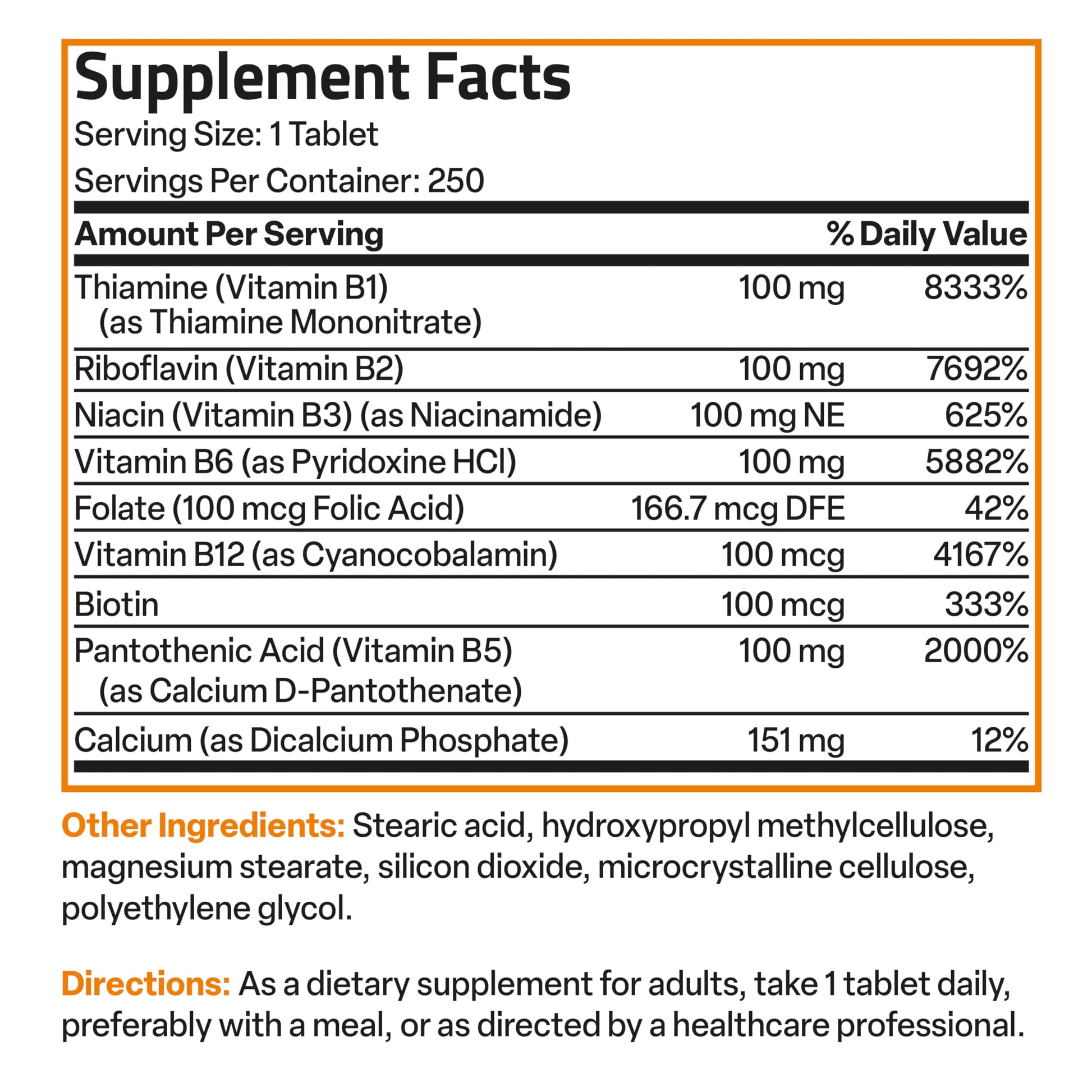 Bronson Super B 100 Vitamin B Complex Sustained Release Contains All B Vitamins Bronson buy supplements canada