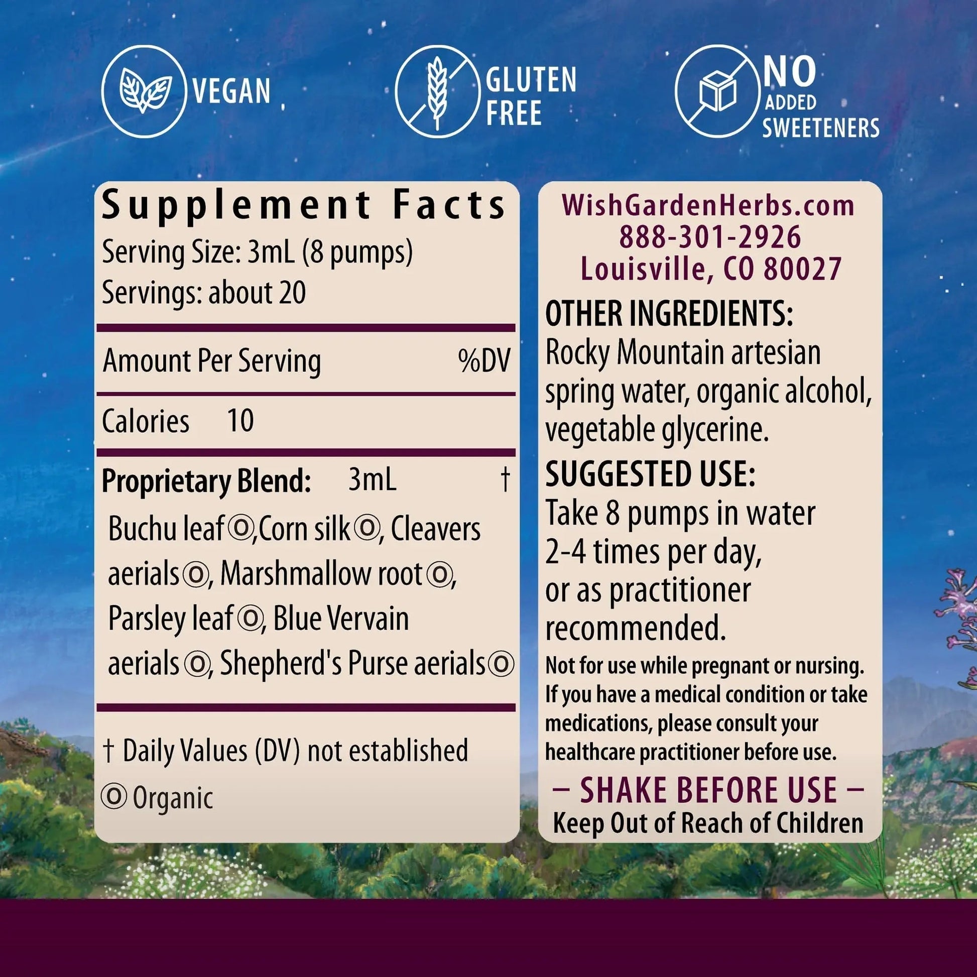 WishGarden Herbs Kidney Strength - Plant-Based Kidney Support Supplement with Buchu Leaf & Cornsilk Supports Kidney Health, Kidney Cleanse, Detox, Promotes Healthy Urinary Tract Health Function, 2oz WishGarden buy supplements canada