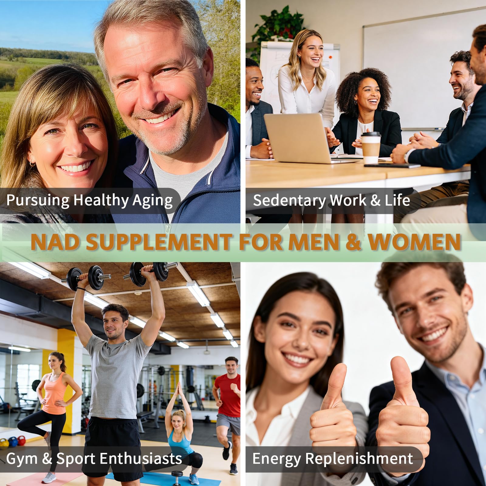 YMINGKJ NAD+ Supplement with Resveratrol 1200mg – Nicotinamide Adenine Dinucleotide & Trans-Resveratrol 50mg, Anti-Aging Cellular Energy & Metabolism Support, 60 Vegetarian Capsules (30 Servings) YMINGKJ buy supplements canada