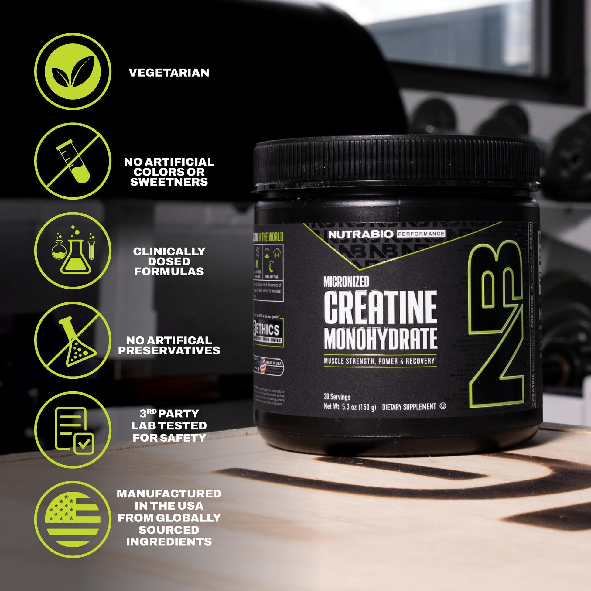 NutraBio Pure Micronized Creatine Monohydrate Powder Supplement, Unflavored, (150 g) - Supports Bulk Muscle Energy, Recovery, and Strength - HPLC Tested Creatine Powder Supplement for Men and Women NutraBio buy supplements canada
