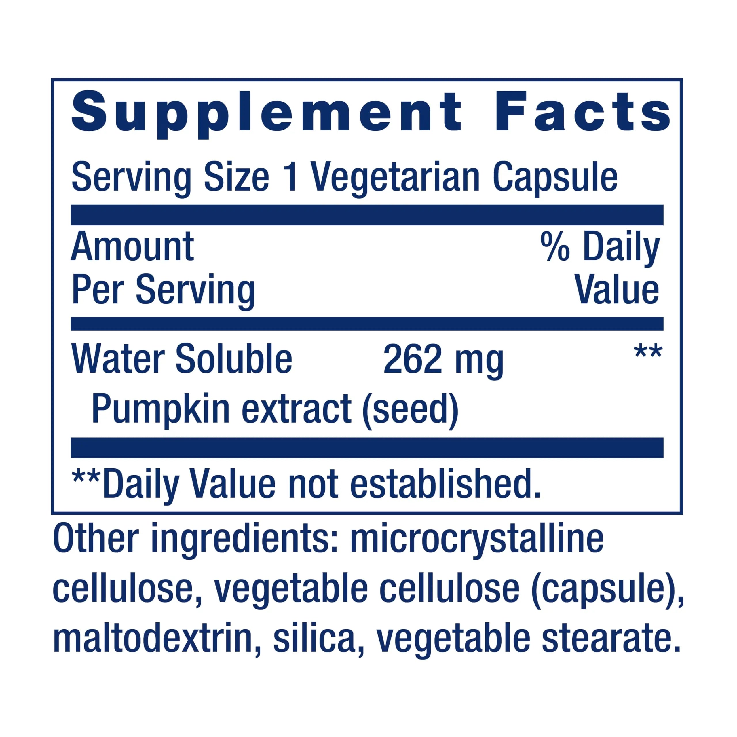 Life Extension Water-Soluble Pumpkin Seed Extract, Promotes Prostate & Urinary Tract Health, Bladder Health Support, Men, Women, Gluten-Free, Non-GMO, Vegetarian, 60 Capsules Life Extension buy supplements canada