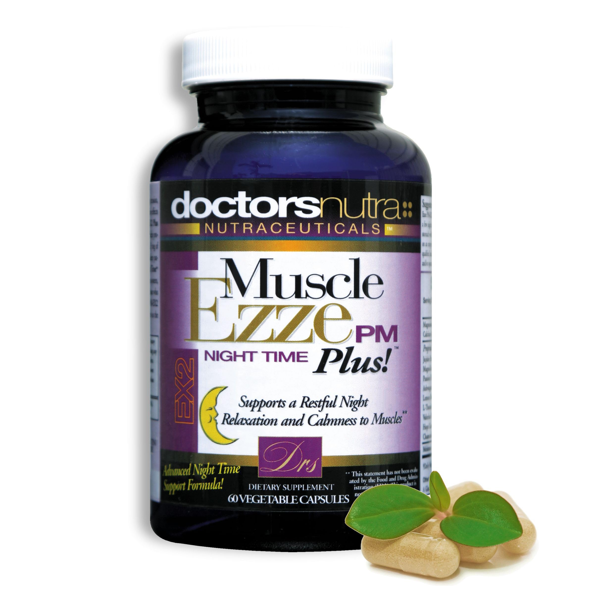Muscle Ezze PM Plus Night Time Capsules by Doctors Nutra - Nighttime Use - Gluten-Free - 60 Capsules Doctors Nutra Nutraceuticals buy supplements canada