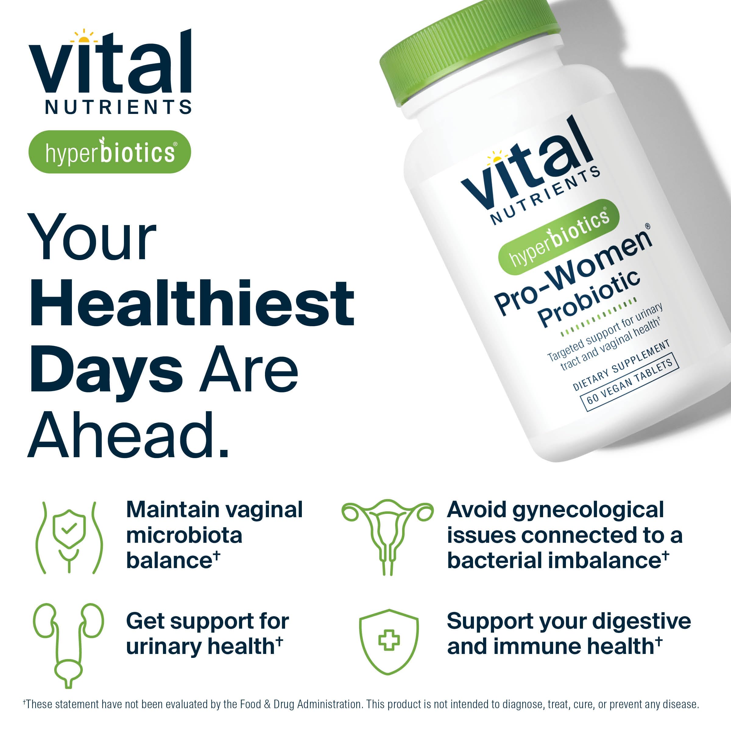 Hyperbiotics Vital Nutrients Pro Women Probiotics for Women | Vaginal Probiotics for PH Balance | Oral Probiotic for Vaginal Health and Urinary Tract Health | 6 Targeted Strains | 60 Vegan Tablets Hyperbiotics buy supplements canada