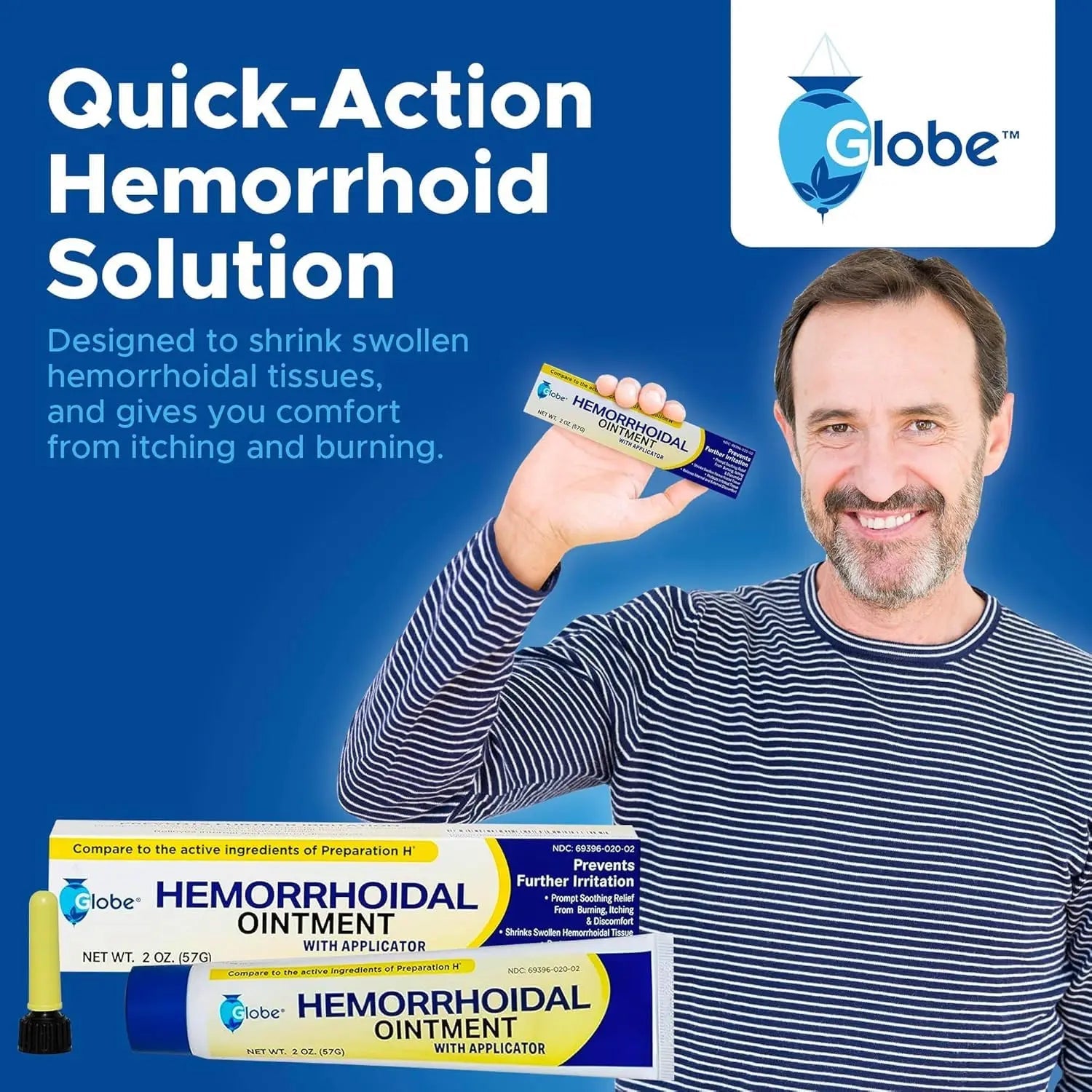 Hemorrhoidal Pain Relief Ointment 2 oz (56g) Per Tube Hemorrhoid Treatment for Fast Acting Itch, Swelling, and Maximum Strength Pain Relief (3 Pack) Hemorrhoidal Ointment buy supplements canada