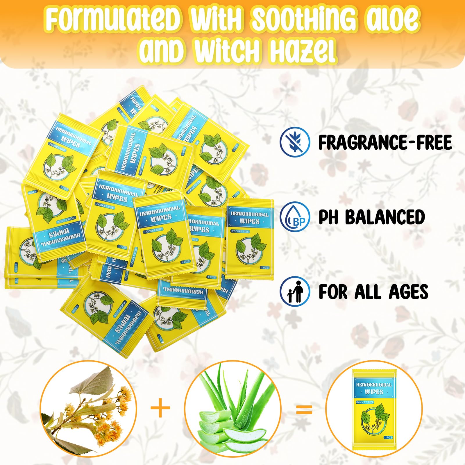 Timgle 300 Counts Individual Packing Hemorrhoid Wipes Witch Hazel Wipes for Butt Hemorrhoidal and Relief Swelling Pain Burning Itching Numbing, 5.5 x 7 Inch Timgle buy supplements canada