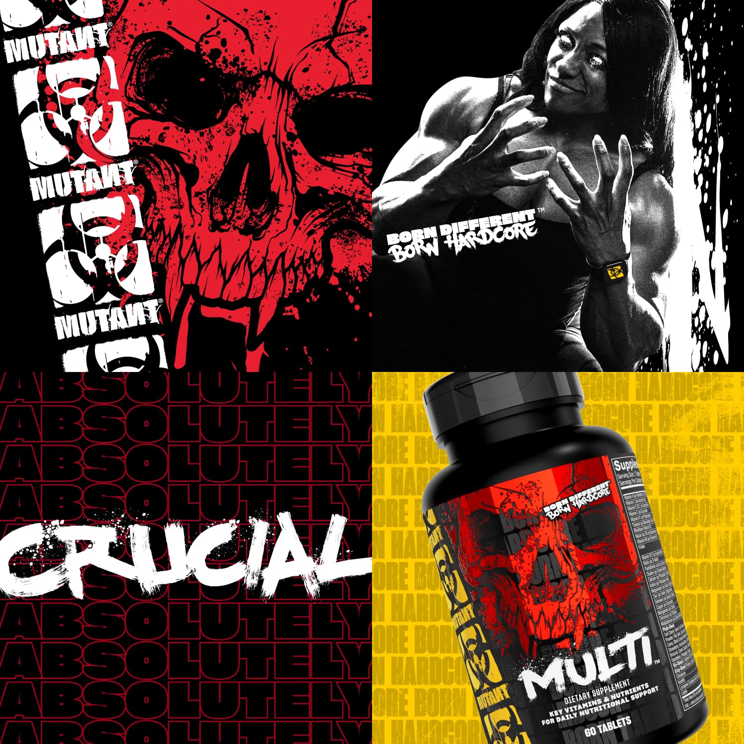 Mutant Multi - High Potency Vitamins with 75+ Ingredients Specifically Formulated for Heavy Lifting, 60 Tablets Mutant buy supplements canada