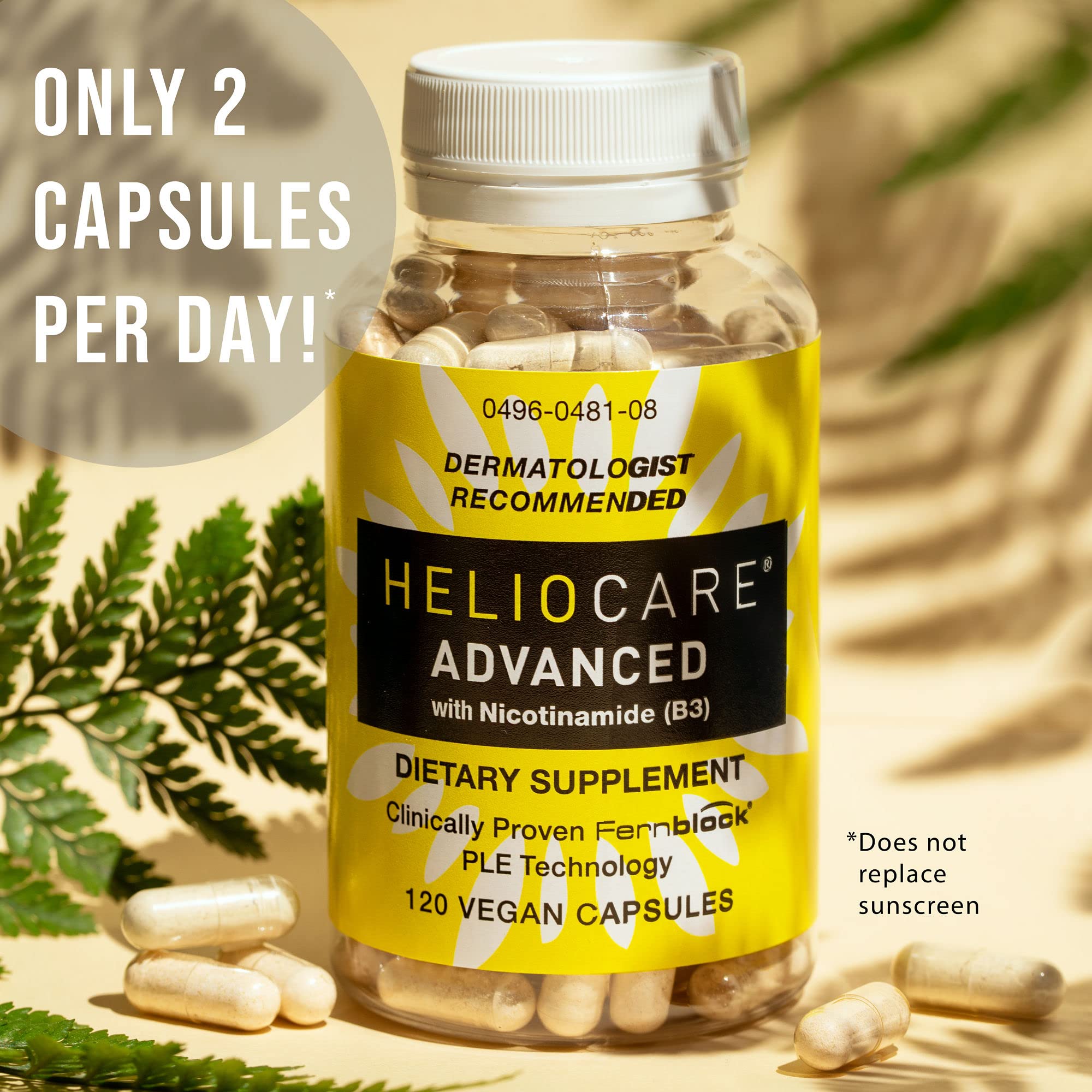 Heliocare Advanced Niacin B3 Supplement: Fernblock PLE Extract 240mg Per Serving - Supports Skin Cell Health W/Antioxidant Heliocare buy supplements canada