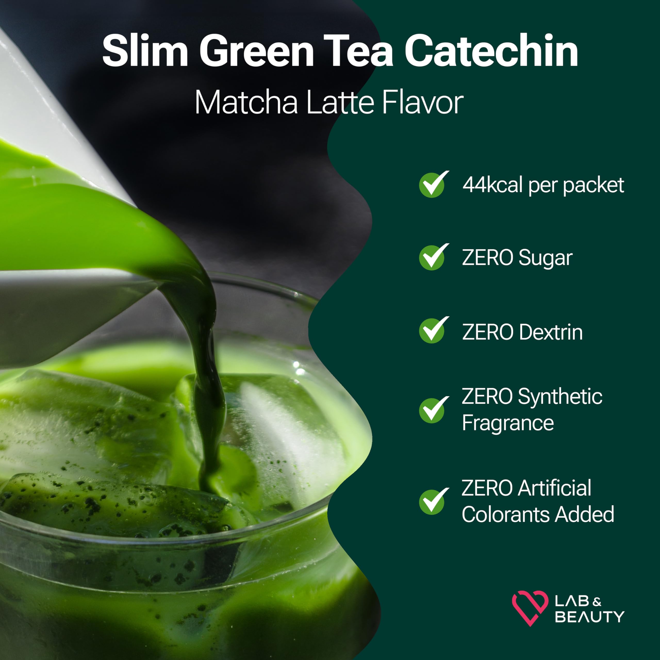 Slim Green Tea Catechin - Matcha Latte Flavor - 15 Pack - Supports Healthy Weight JAYU buy supplements canada