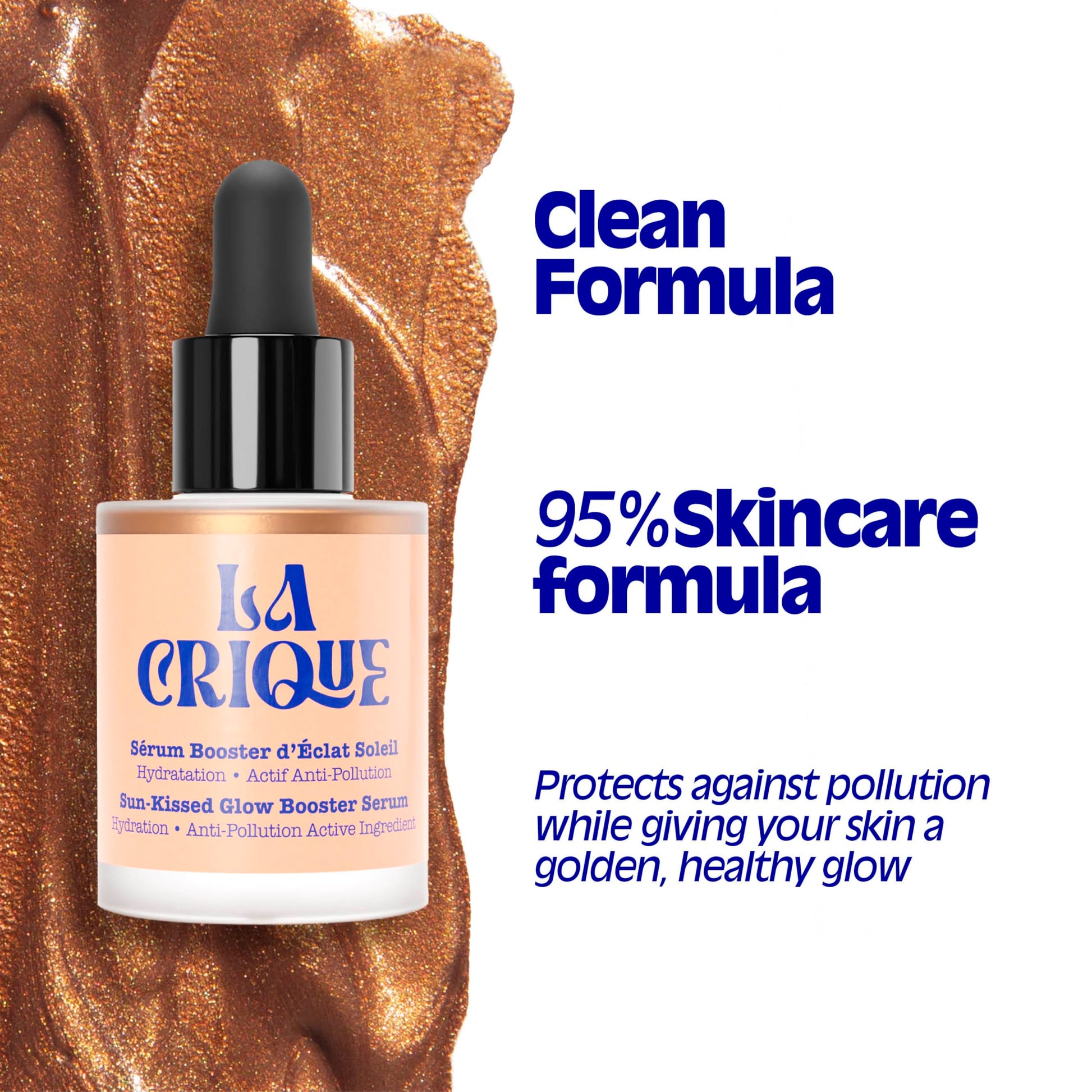 La Crique Bronzing Face Serum - Hydrating Bronzing Drops with Hyaluronic Acid & Anti-Pollution Protection - Natural Sun-Kissed Glow for All Skin Types - Vegan Friendly, Clean Beauty - 1 fl oz LA CRIQUE buy supplements canada