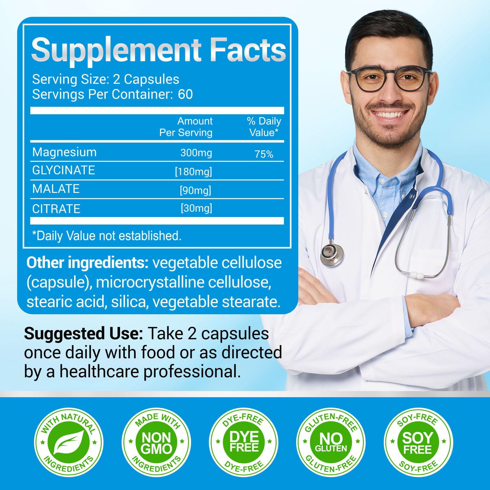 ASSR Triple Magnesium Complex – 300mg Magnesium Supplement with Glycinate, Malate & Citrate – Supports Relaxation, Muscle & Nerve Function ASSR buy supplements canada