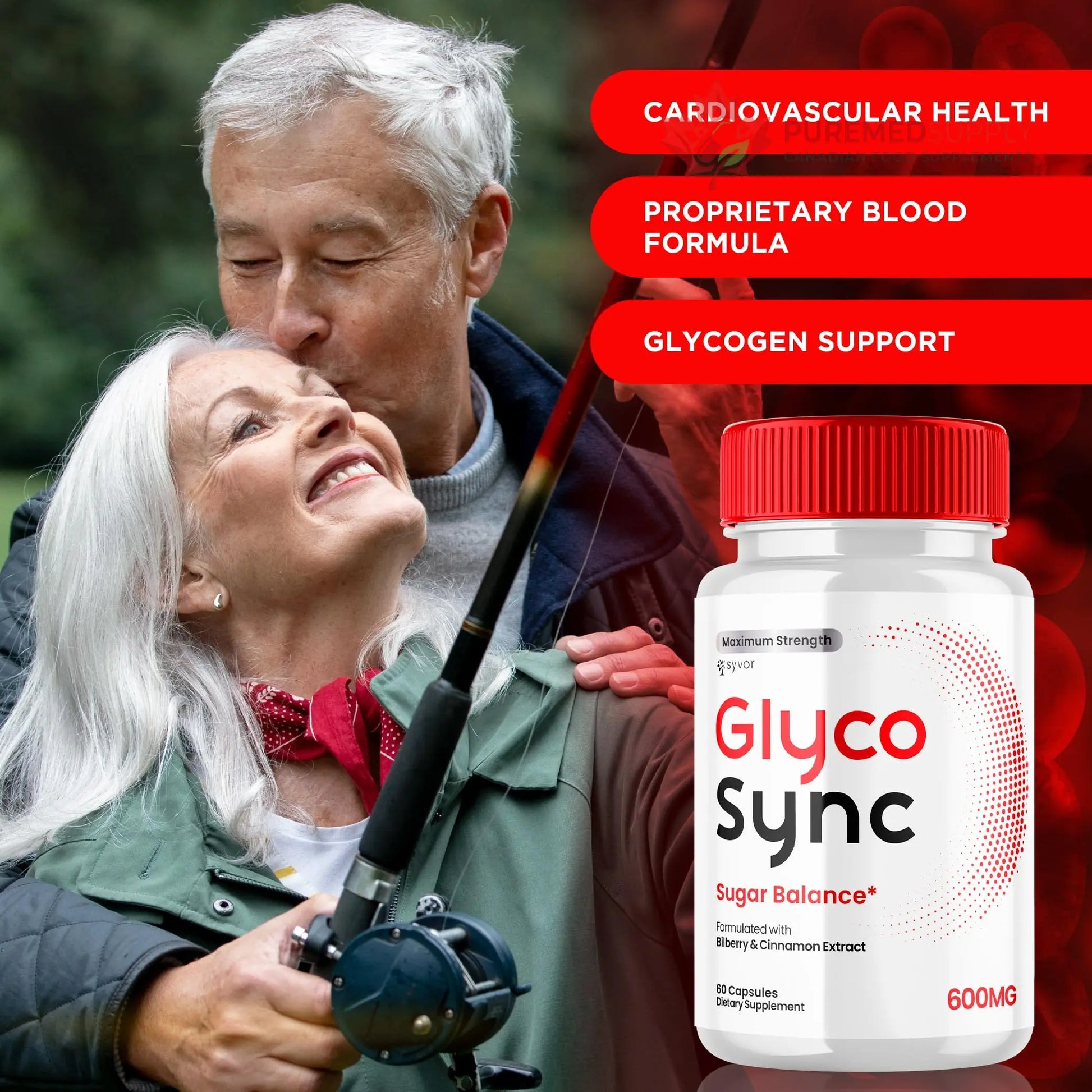 (2 Pack) Glyco Sync Capsules, Official Glyco Sync Balance Pills with All Natural Ingredients, Advanced Formula GlycoSync Joint Health and Wellness Support Max Strength for Men & Women (120 Capsules) Syvor buy supplements canada